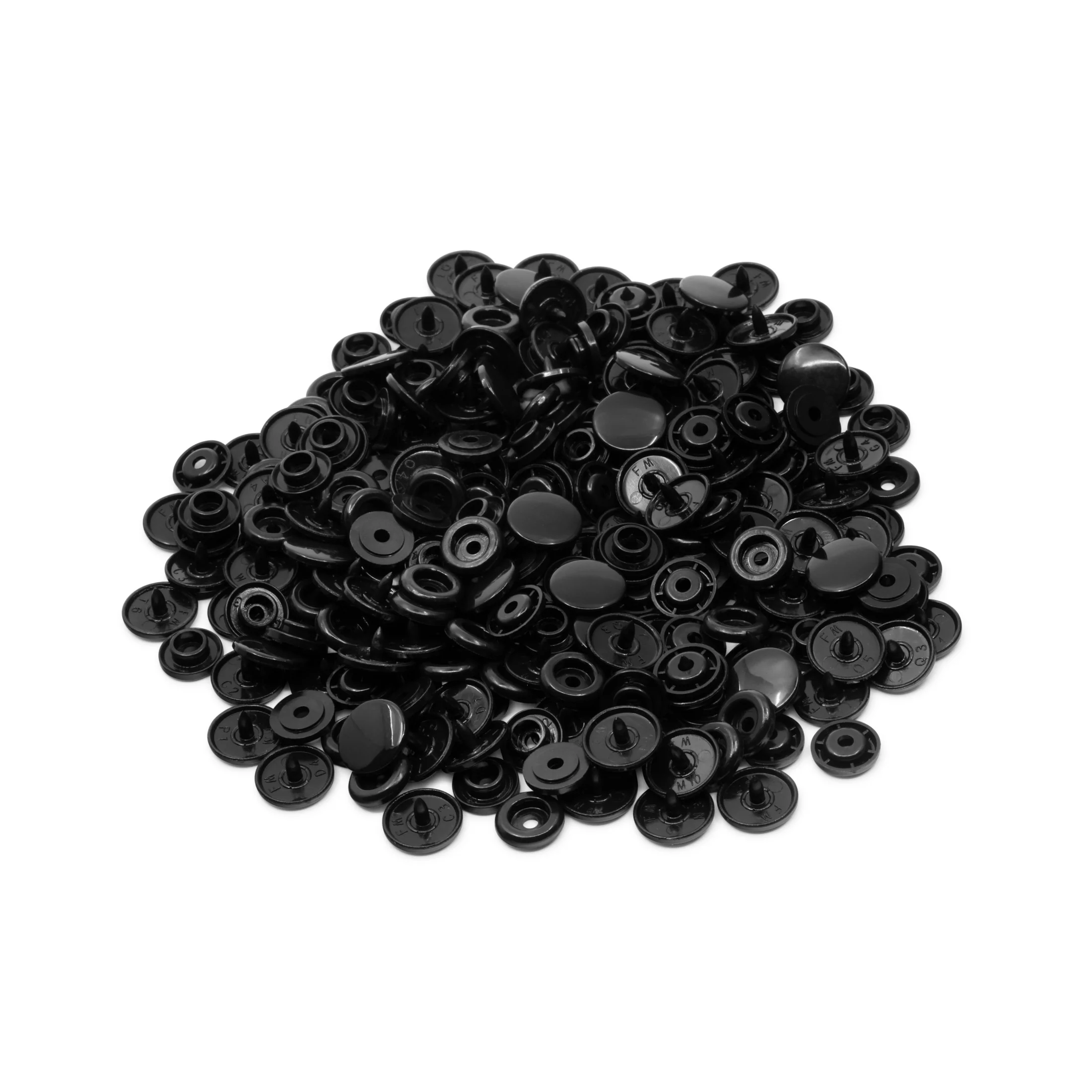 1/2" Plastic Snaps, Black, 60 Sets - Image 6
