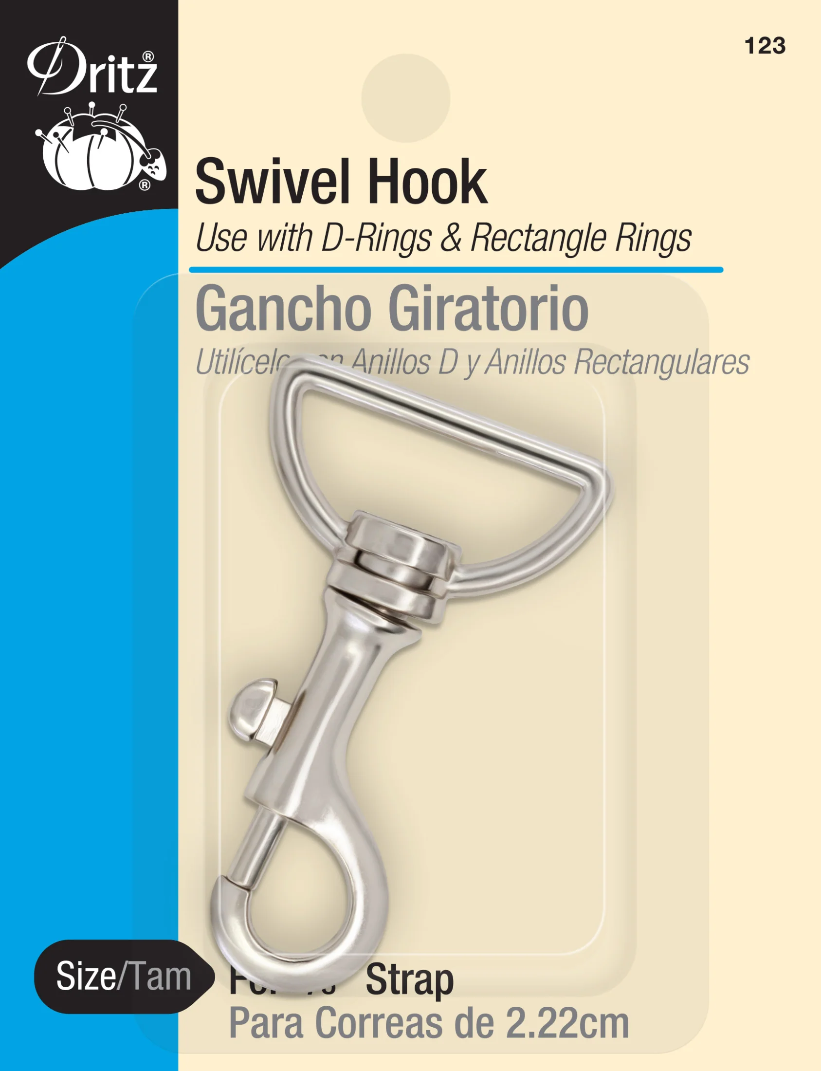 Swivel Hook, Nickel