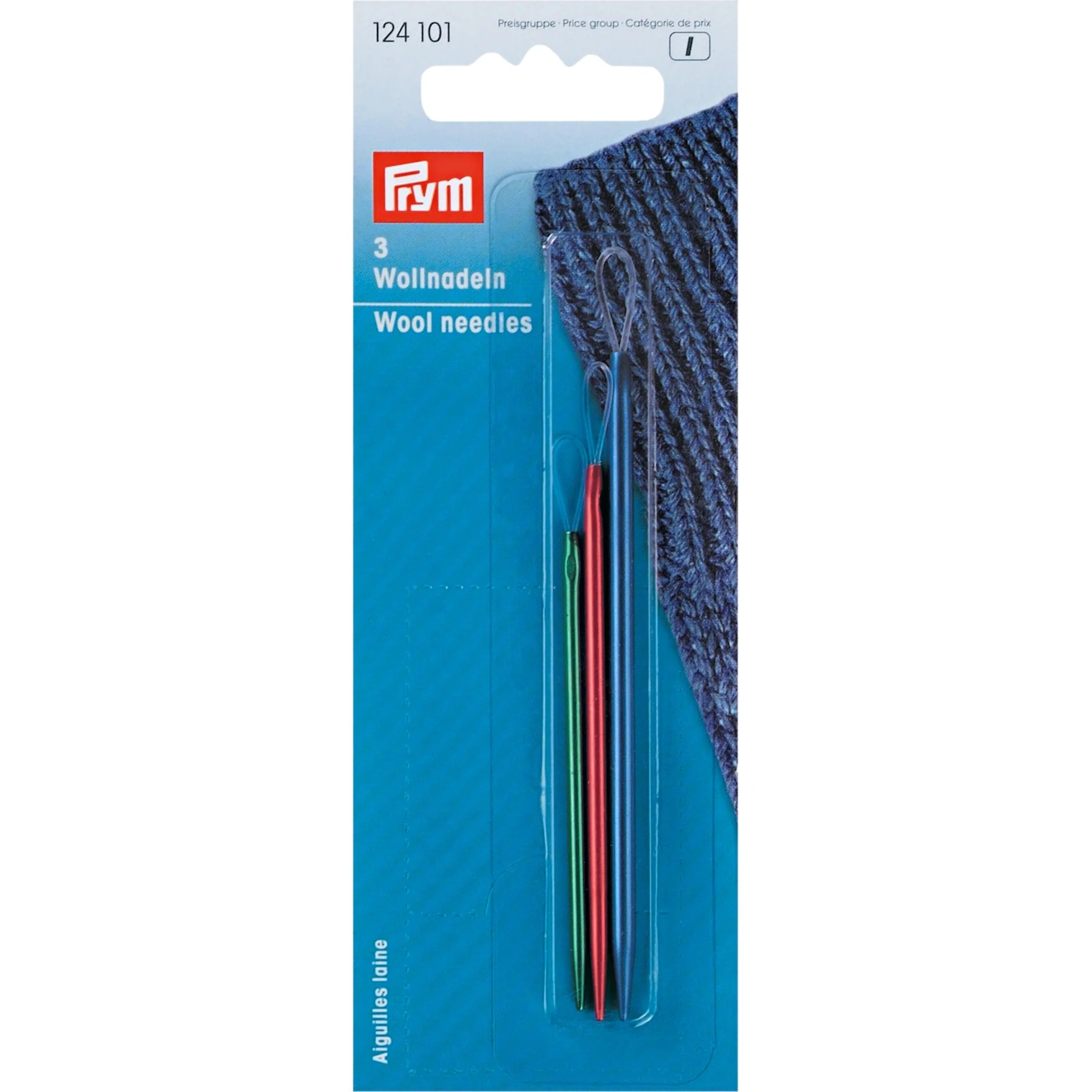 Aluminum Wool Needles, Assorted, 3 pc