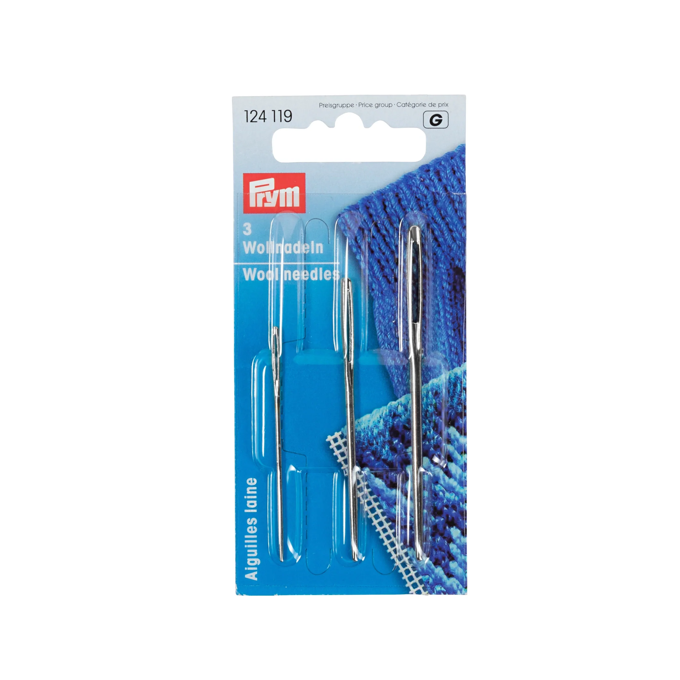 Wool Needles, Assorted, 3 pc