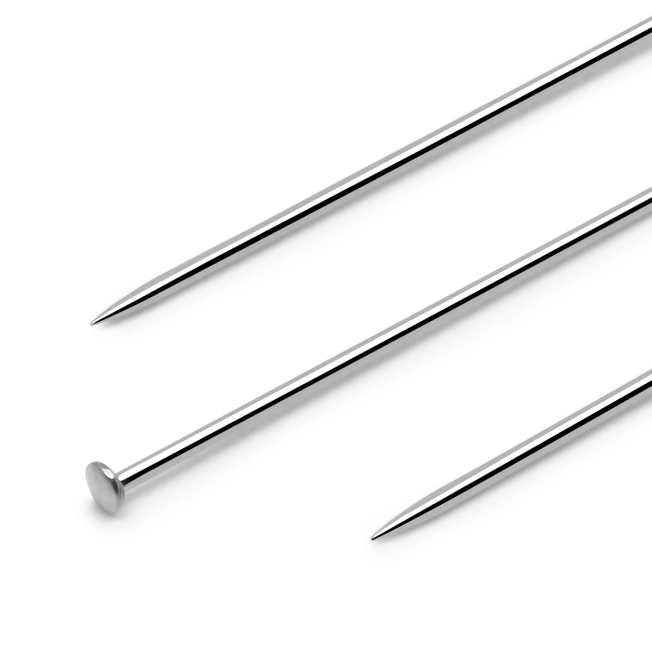 1-1/16" Dressmaker Pins, Nickel, 750 pc - Image 2