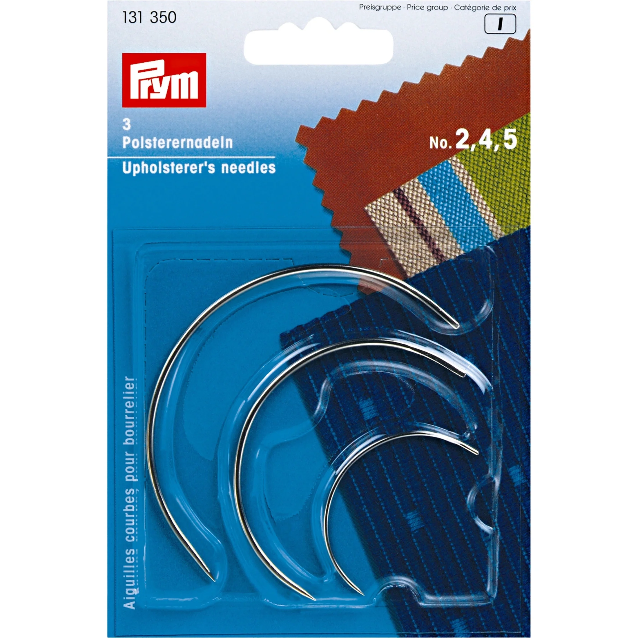 Upholsterers Hand Needles, No. 2-5, 3 pc