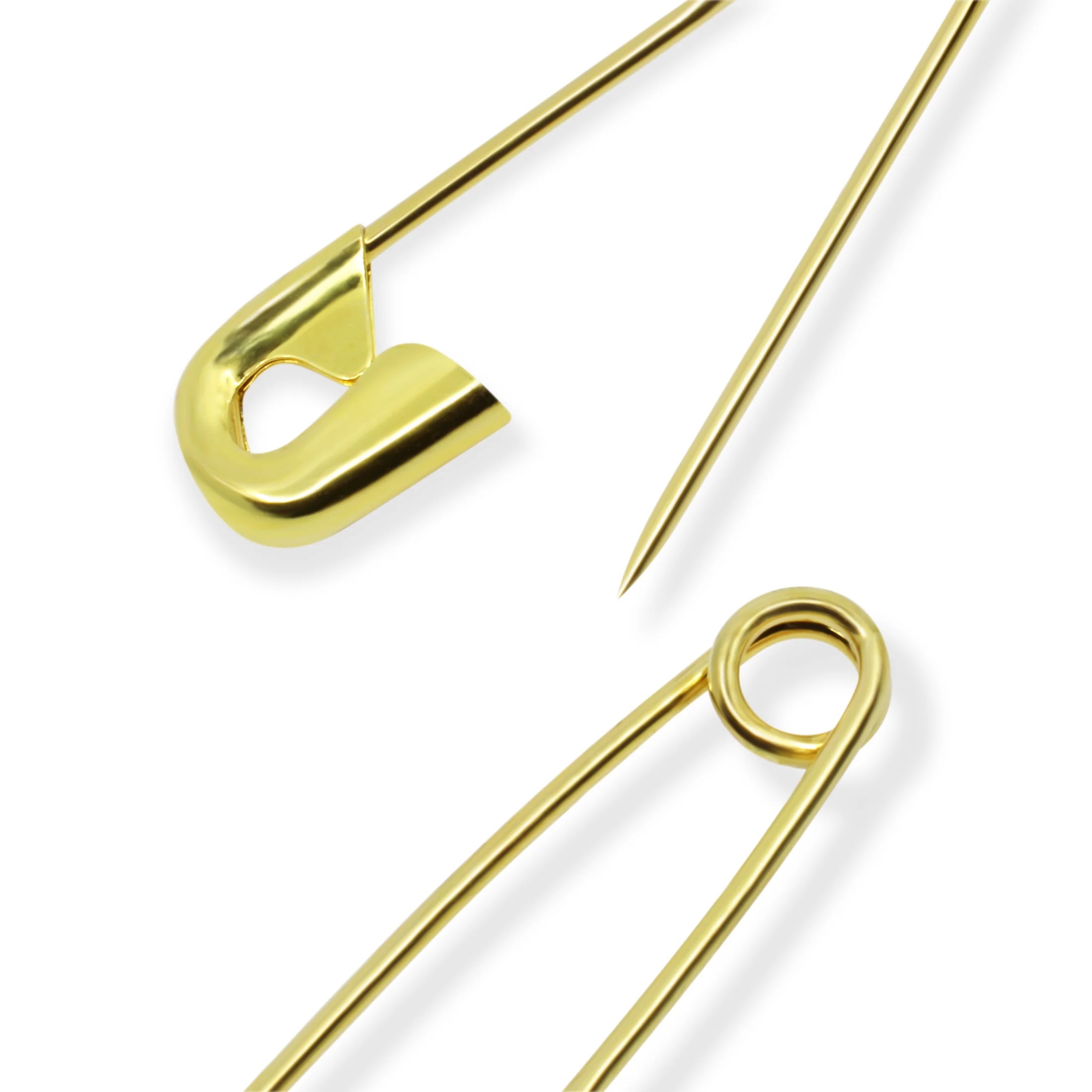 1-1/2" Quilters Brass Safety Pins, Brass, 35 pc - Image 3