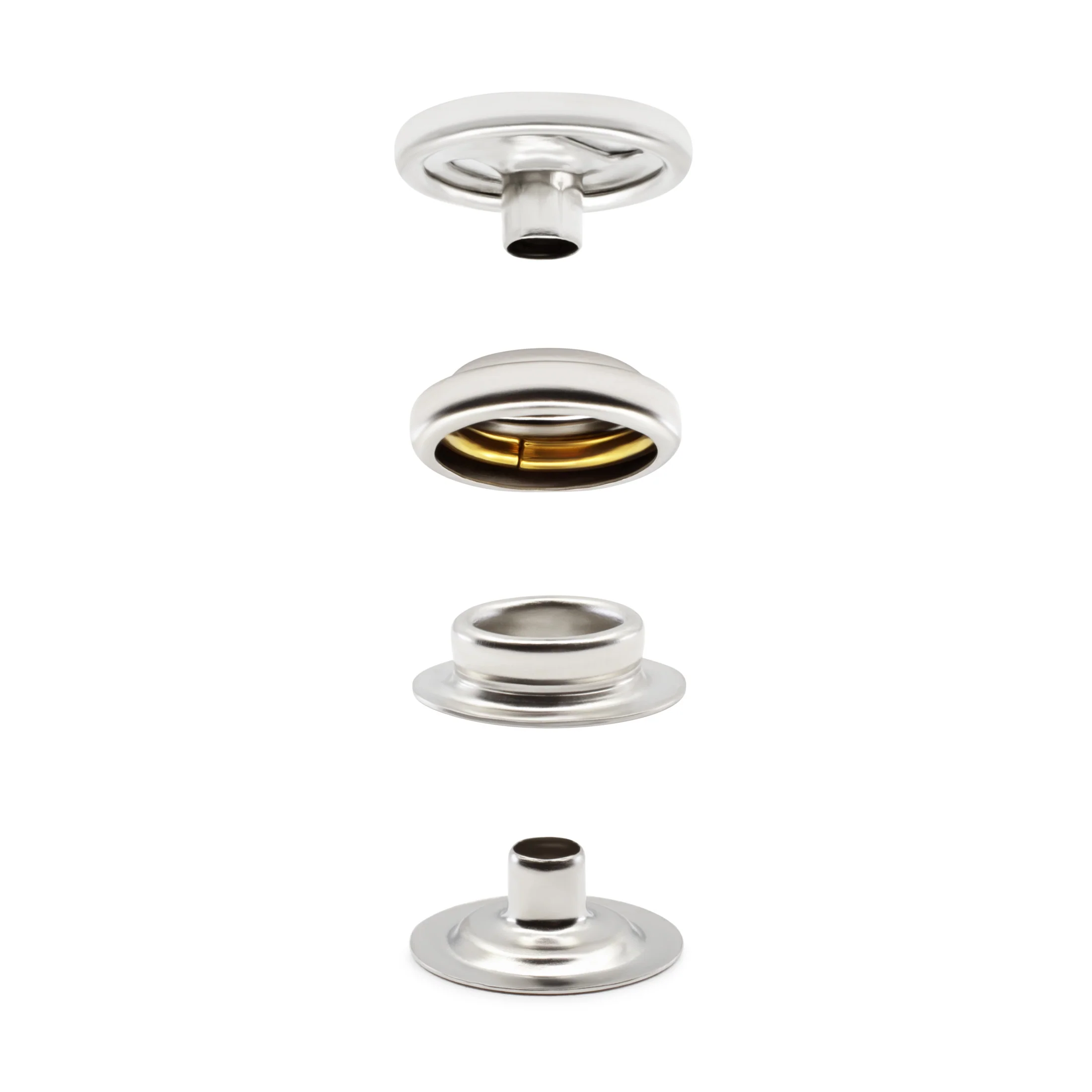 Heavy Duty Snap Fastener Kit, 7 Sets, Nickel - Image 2