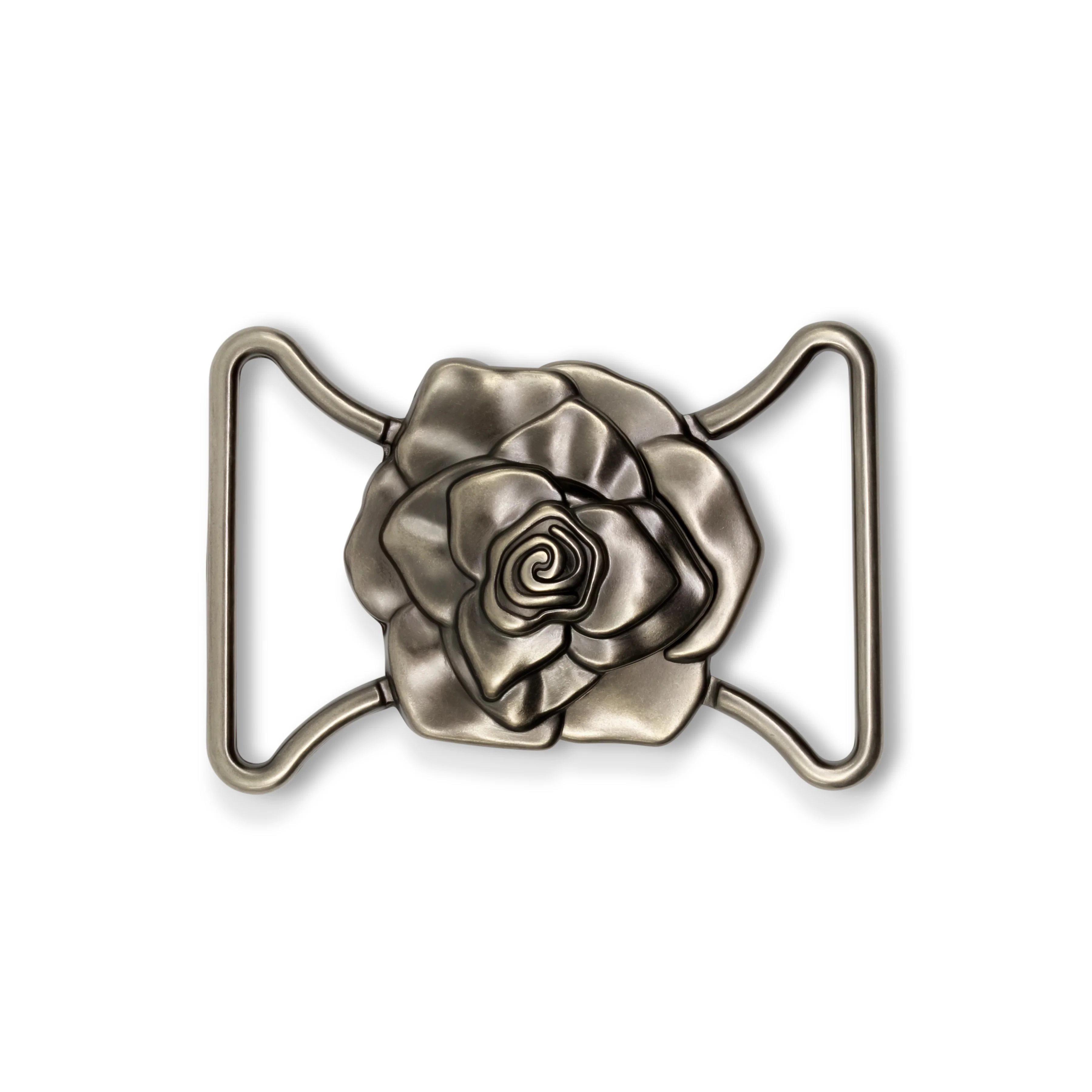 Rose Fashion Buckle, Antique Silver - Image 4