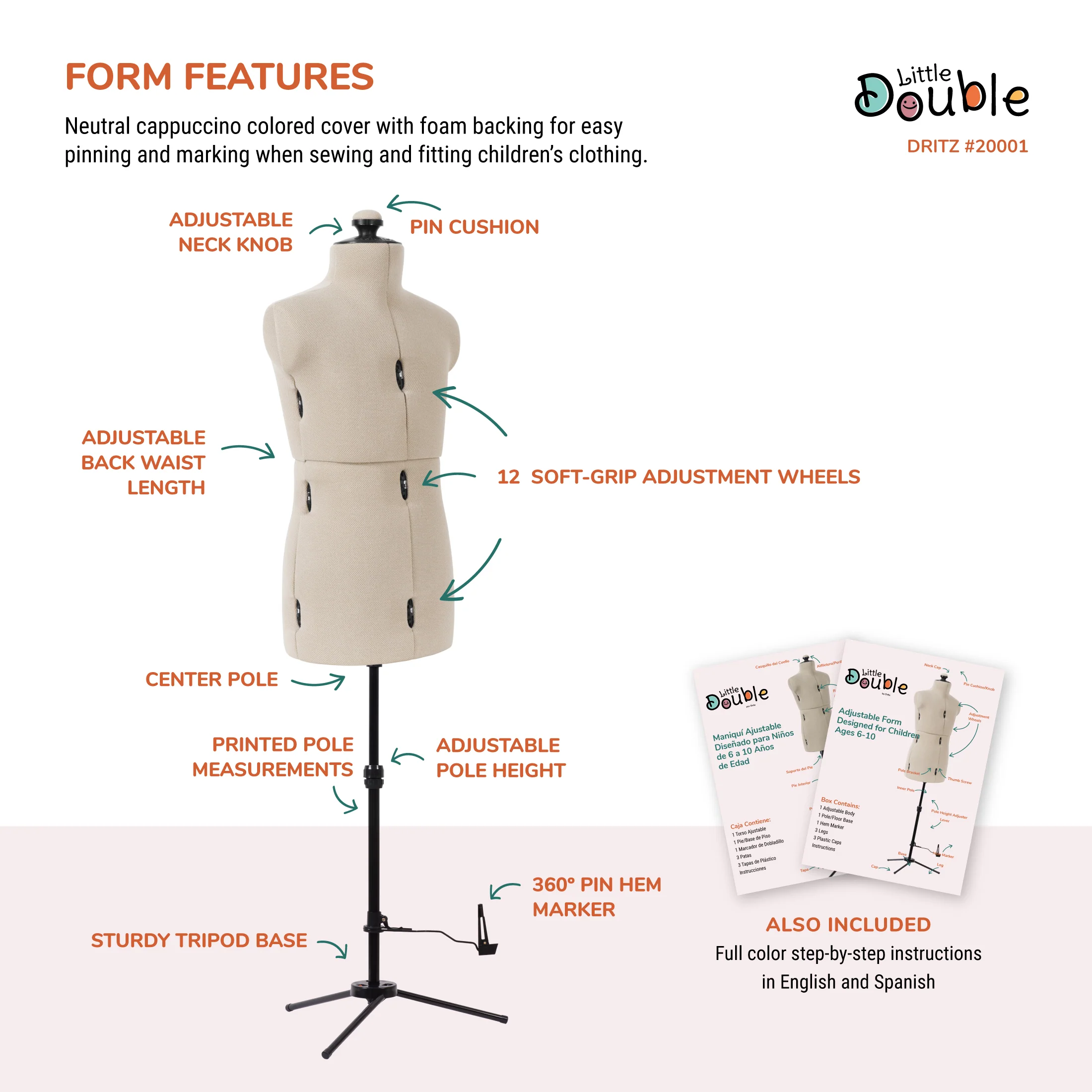 Little Double Adjustable Child Form - Image 4