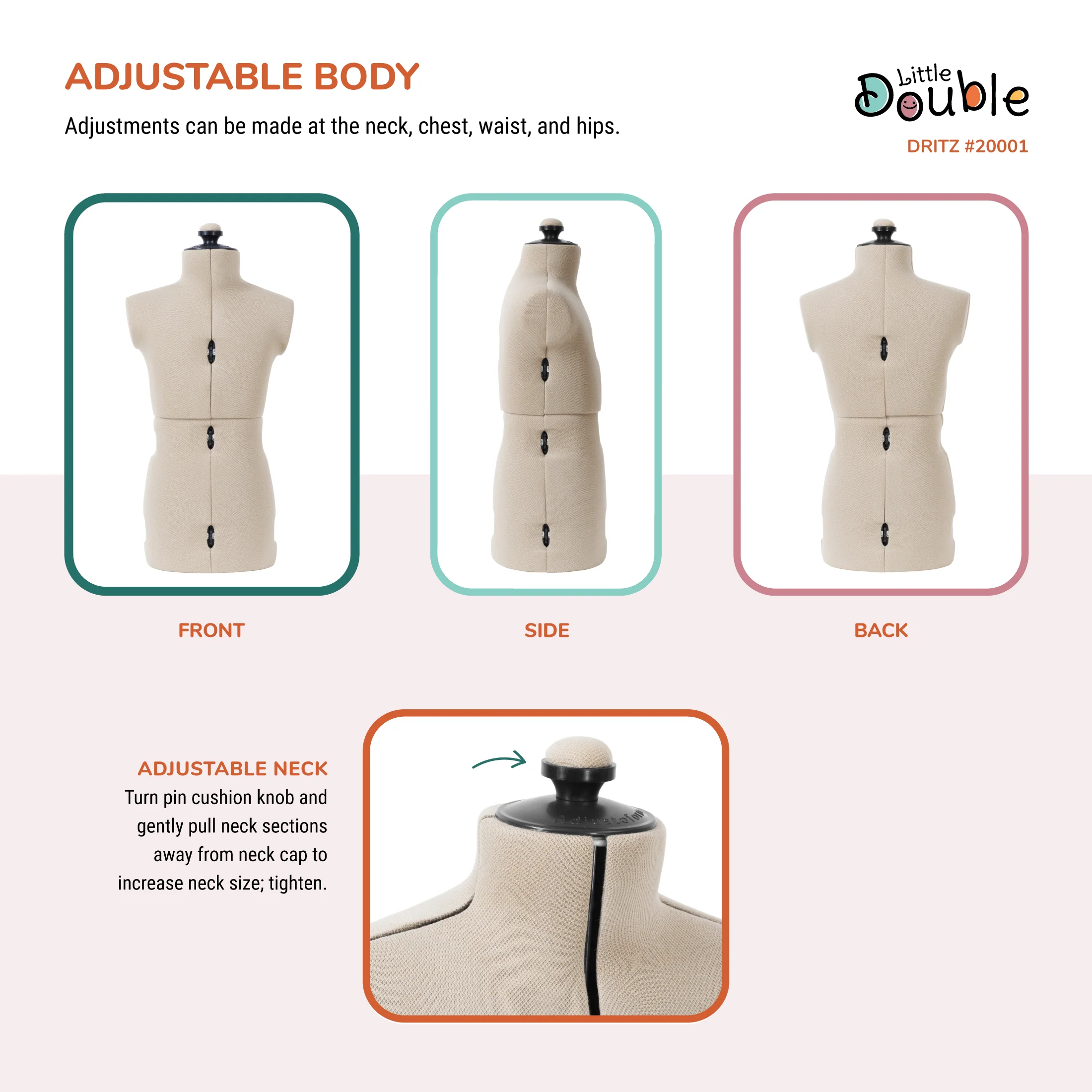 Little Double Adjustable Child Form - Image 5