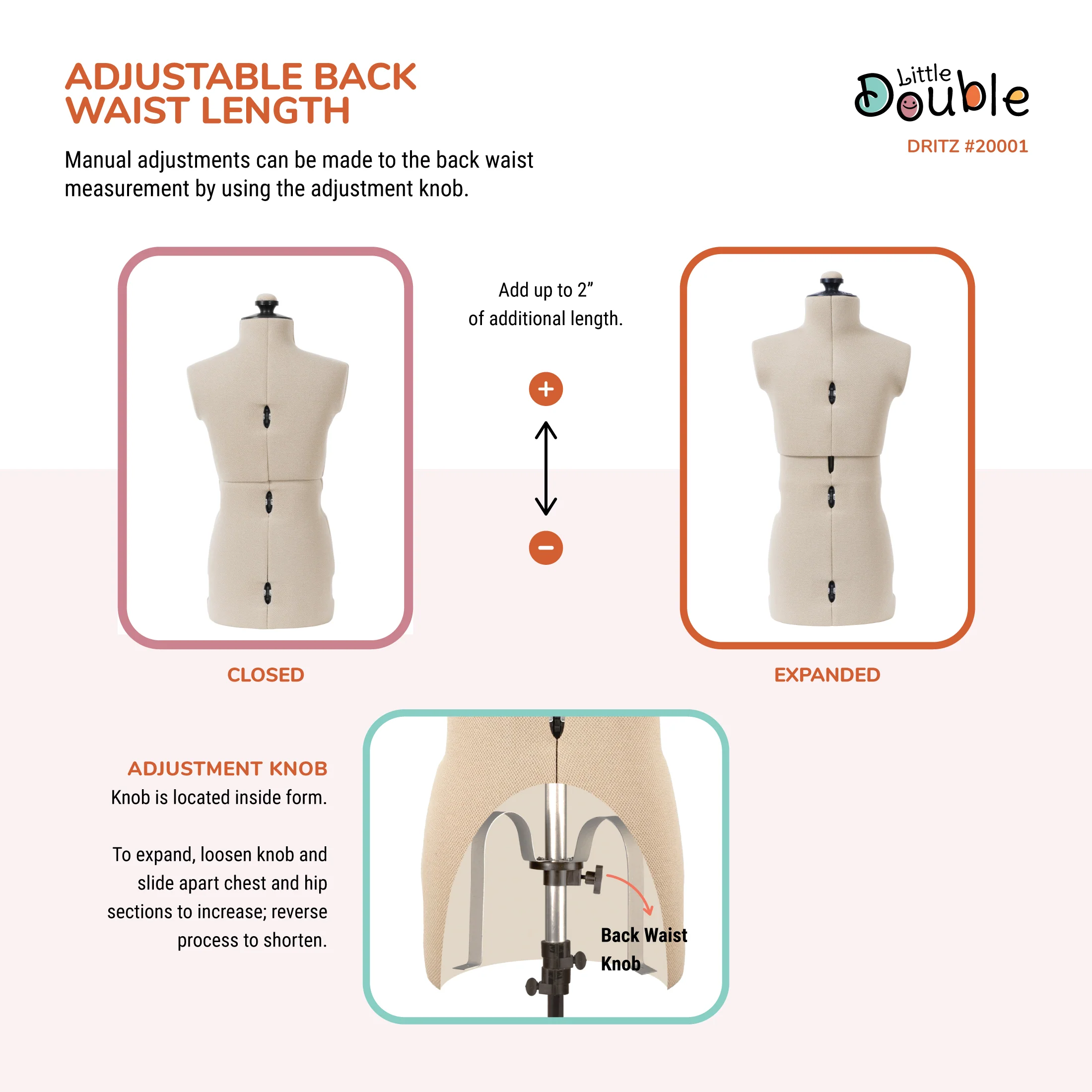 Little Double Adjustable Child Form - Image 7