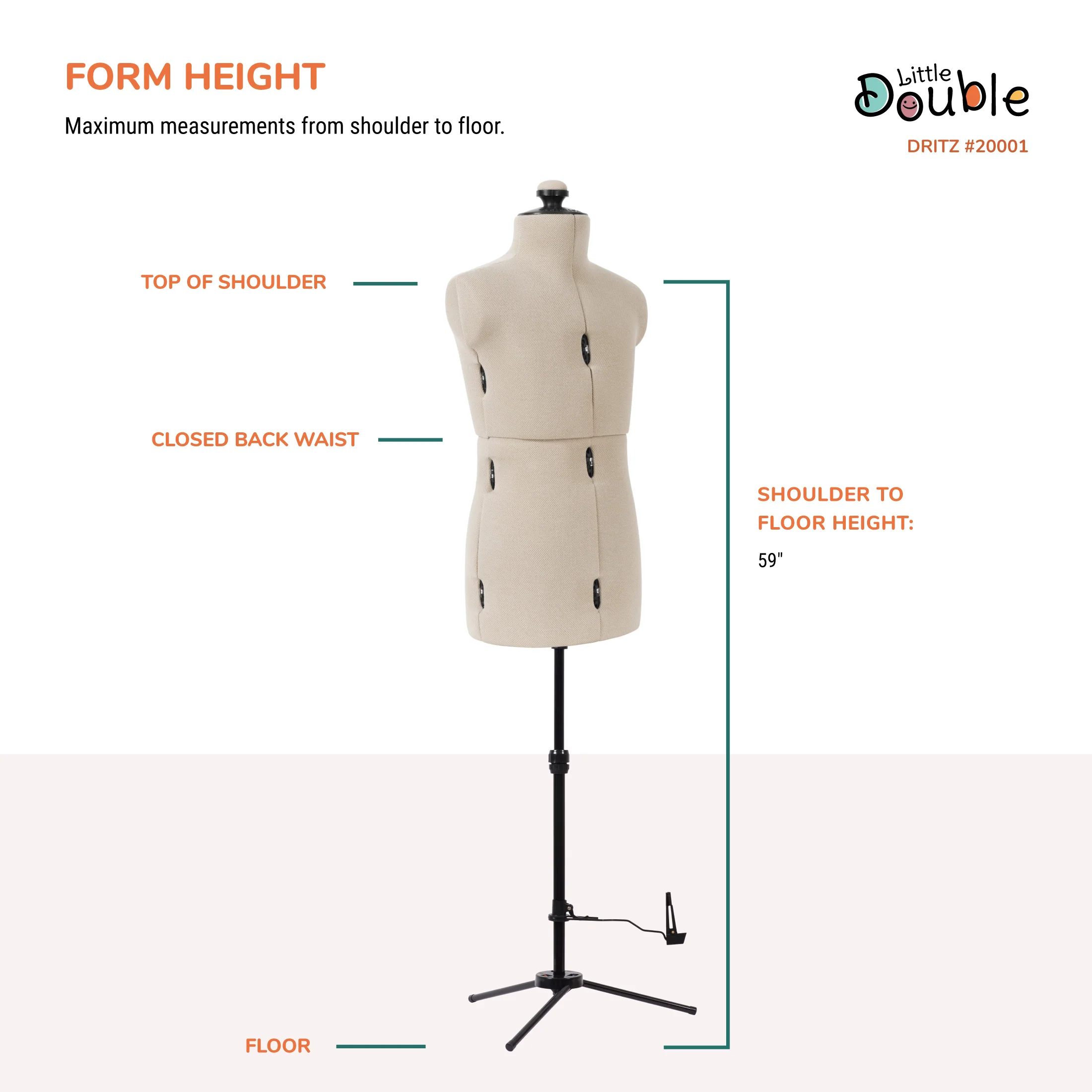 Little Double Adjustable Child Form - Image 9