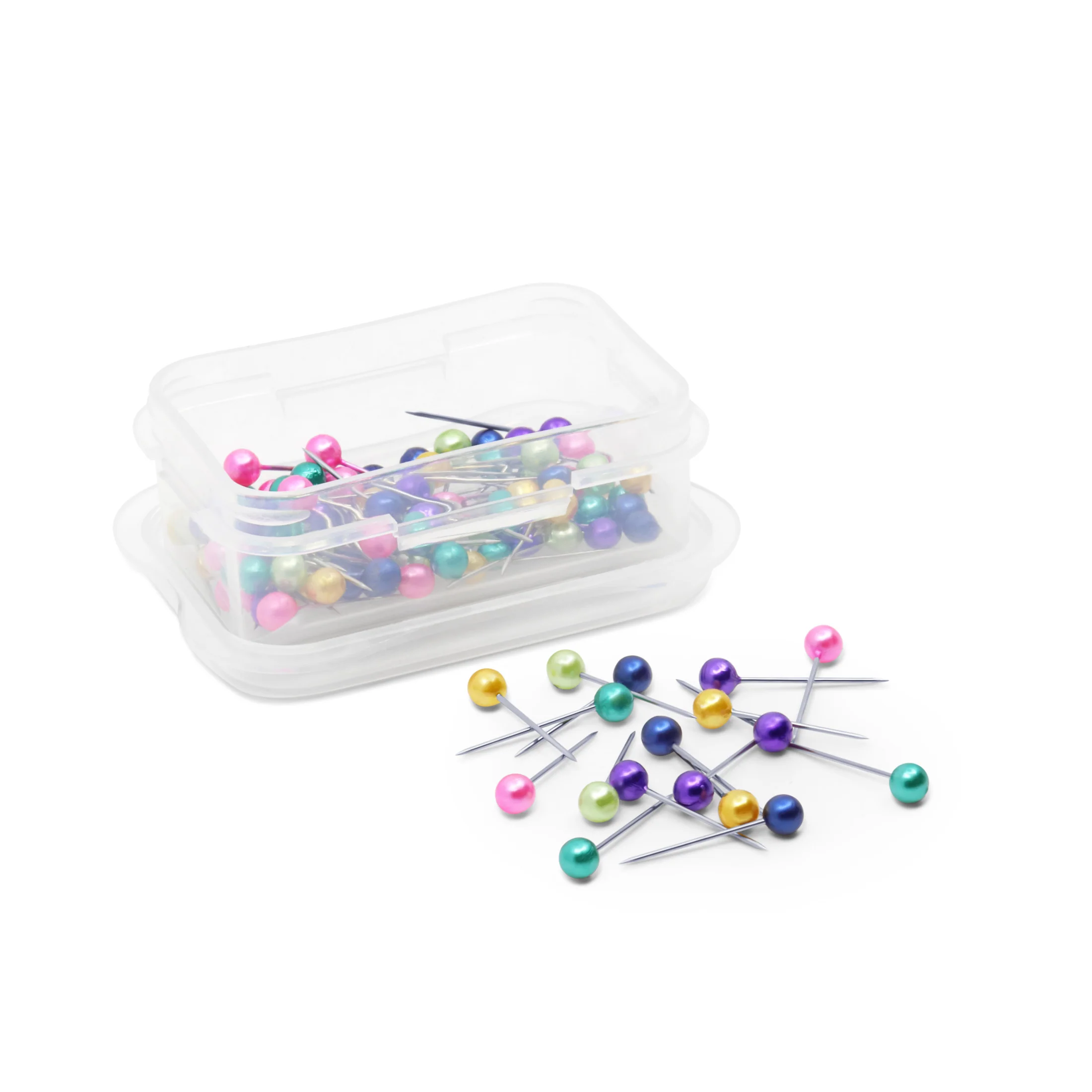 3/4" Petite Pearlized Pins, Assorted, 100 pc - Image 2