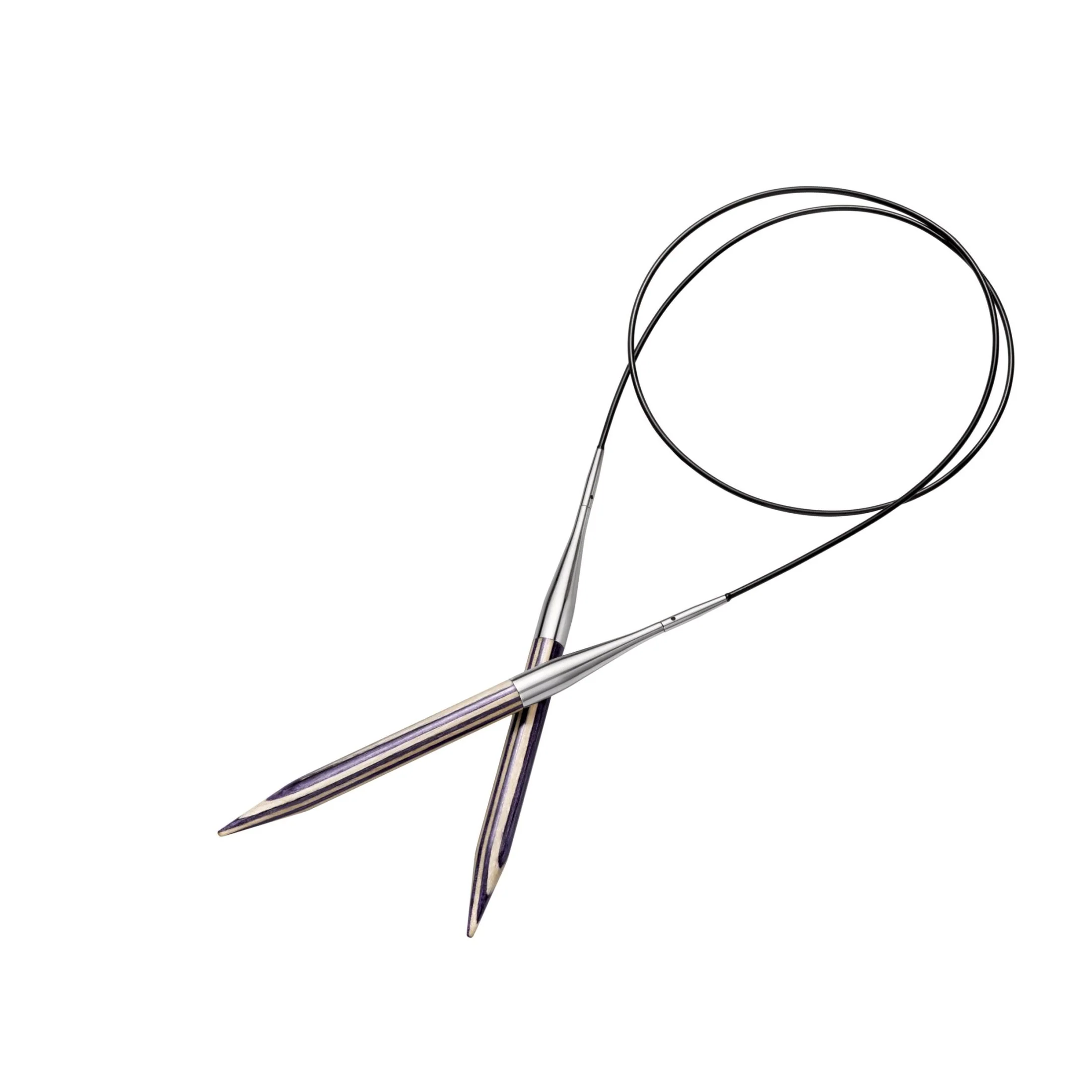 Circular Knitting Needles Set, Interchangeable, Wood, 4-10mm - Image 3