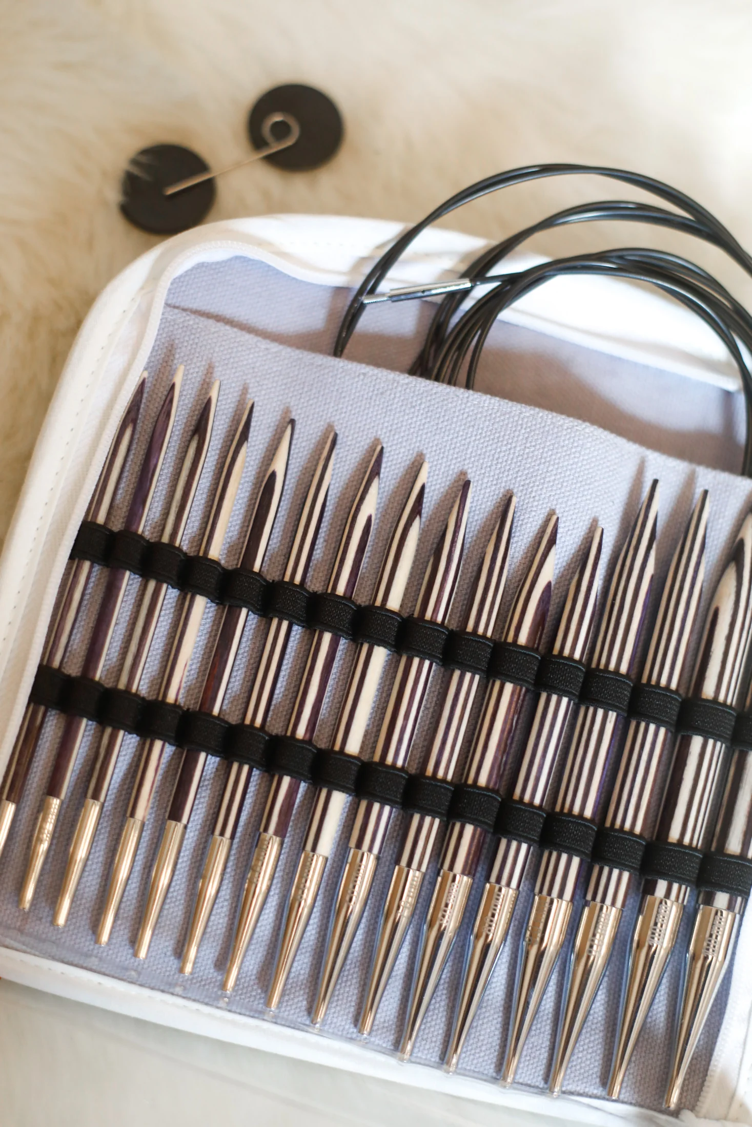 Circular Knitting Needles Set, Interchangeable, Wood, 4-10mm - Image 5