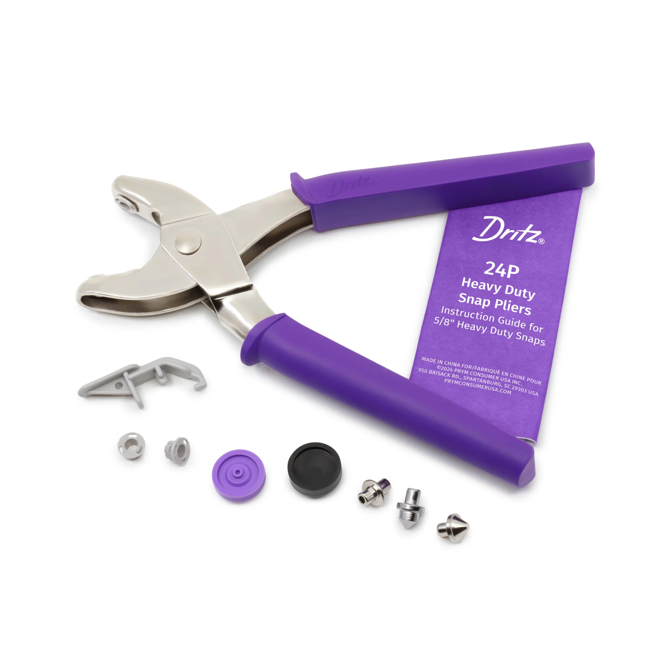 Heavy Duty Snap Pliers for 5/8" Snaps, Purple - Image 4