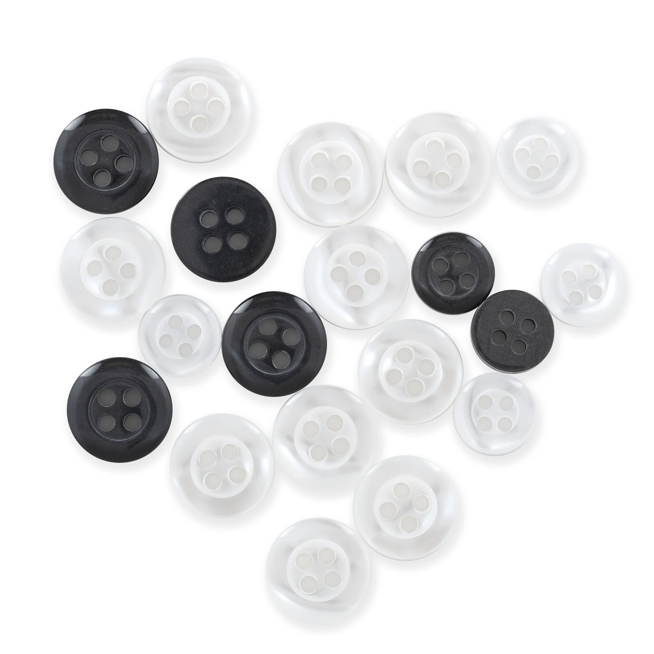Shirt Buttons, Assorted, 9 & 11mm, 20 PC - Image 2