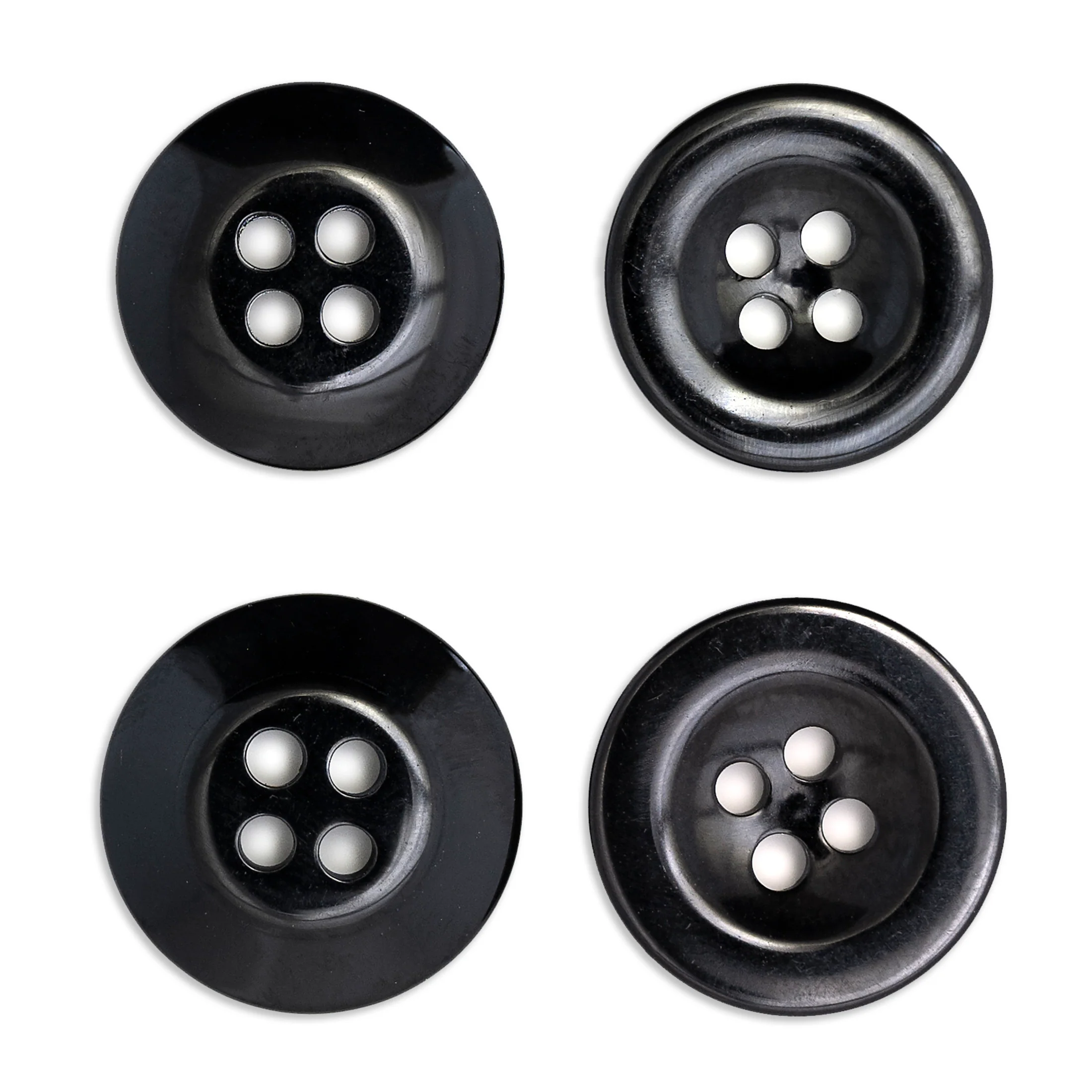 Waistband Buttons, Black, 15 &17mm, 10 PC - Image 4