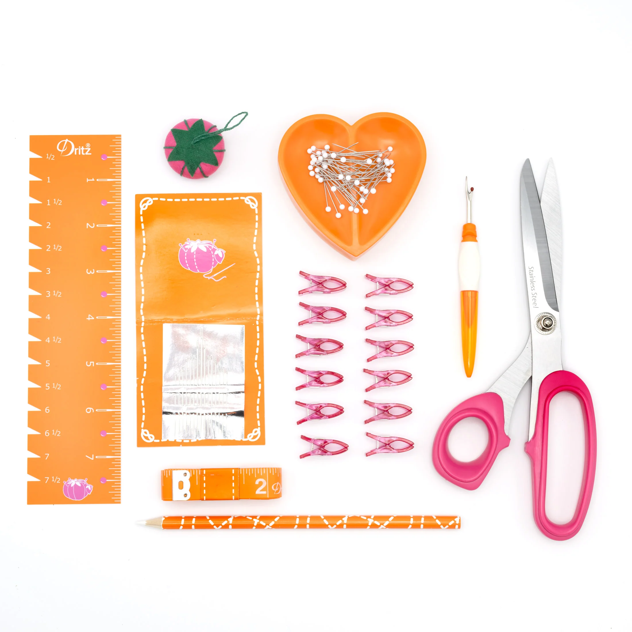 Essential Sewing Box Kit, Orange - Image 3