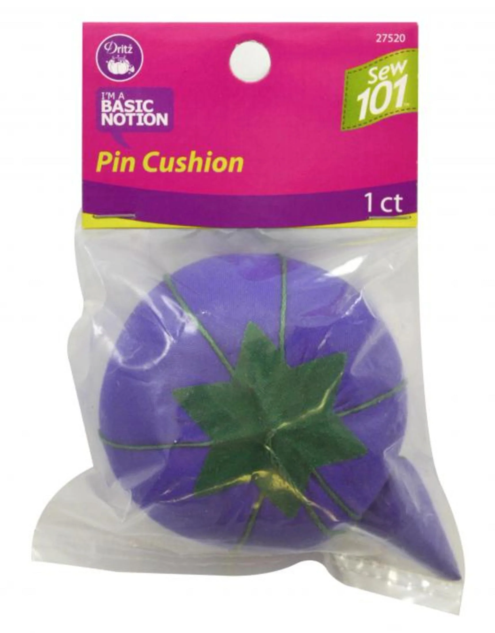 Sew 101 Tomato Pin Cushion with Strawberry Emery, 2-3/4", Assorted Colors - Image 2