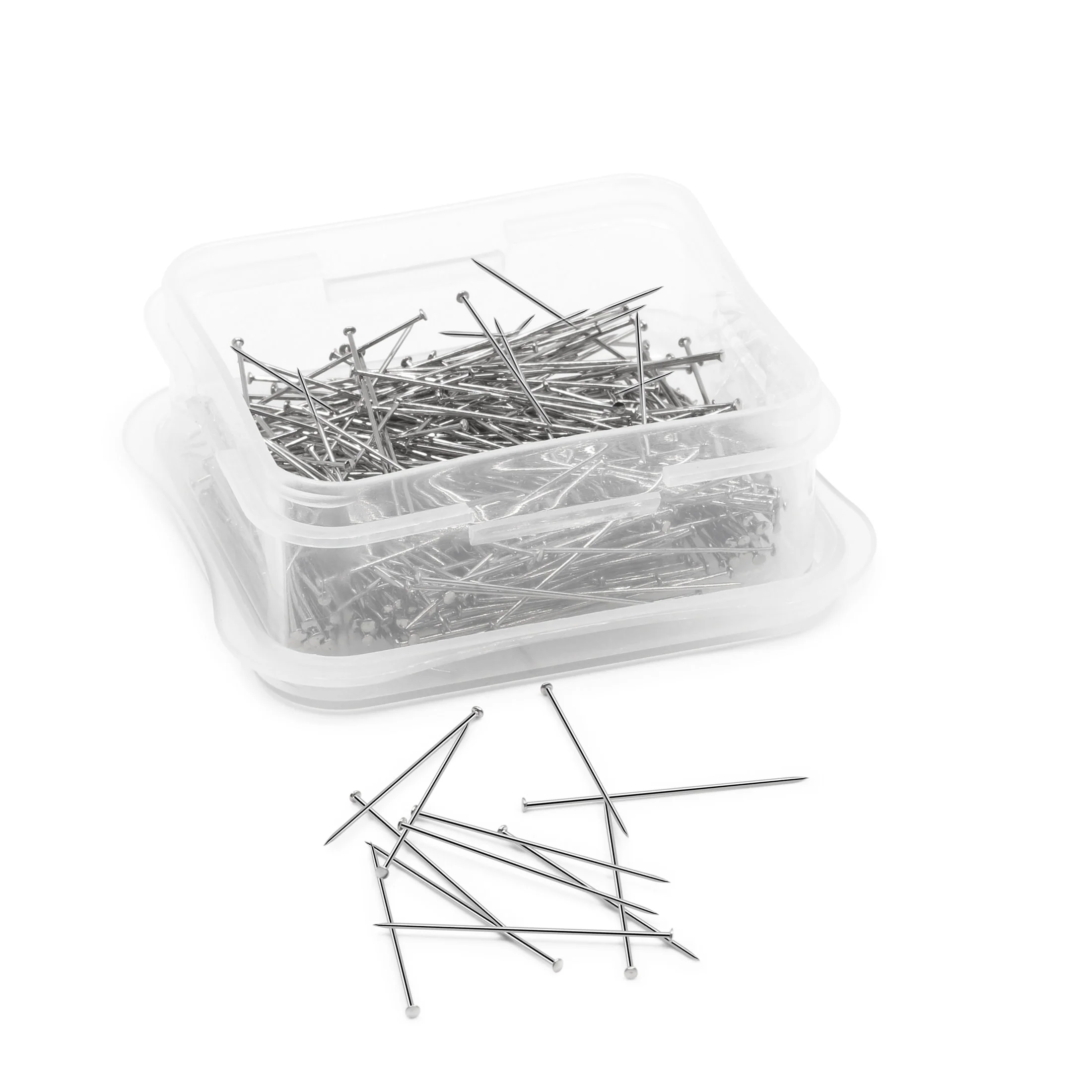 1-1/16" Long Pleating Pins, Nickel, 350 pc - Image 3