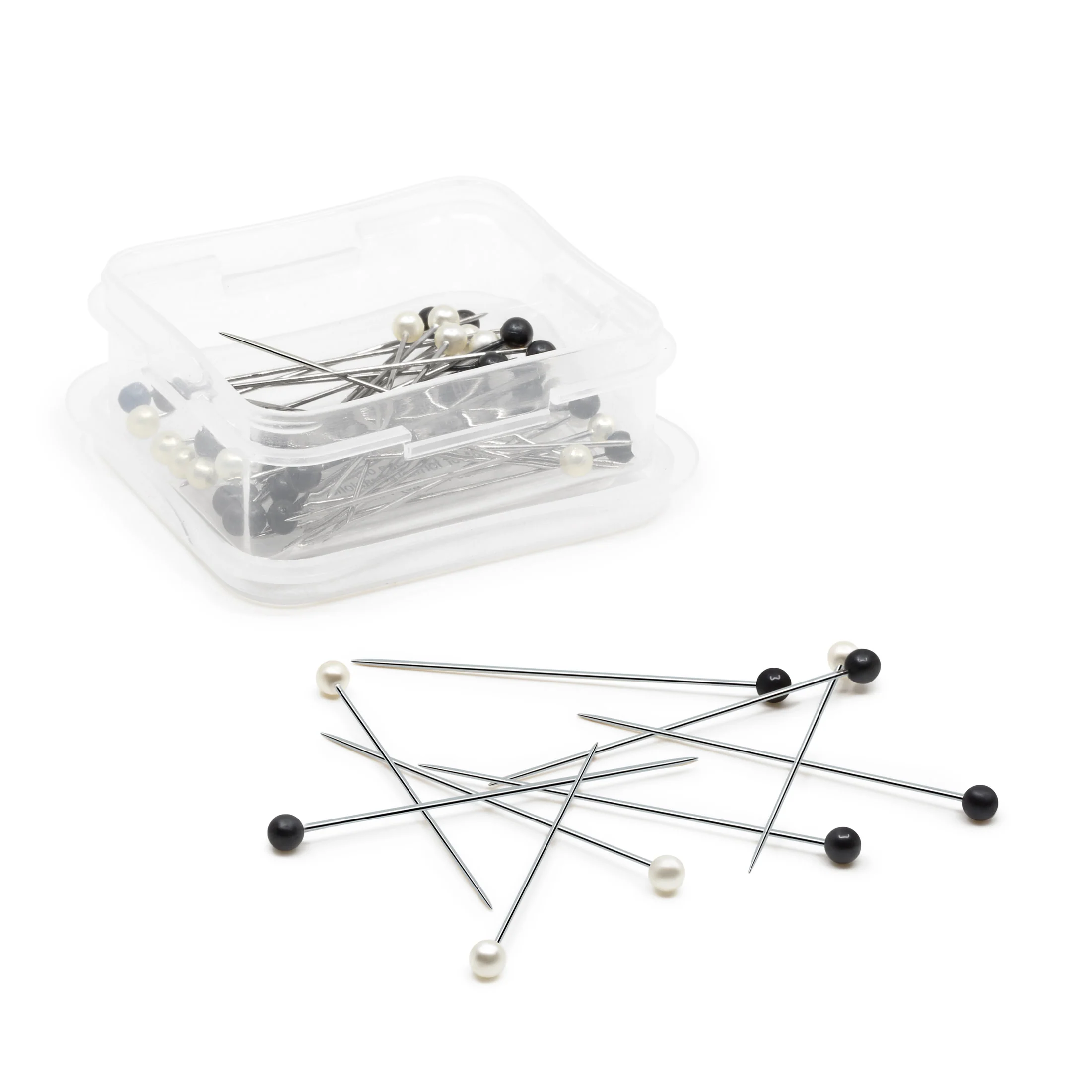 2" Corsage and Boutonniere Pins, Black & White, 40 pc - Image 3