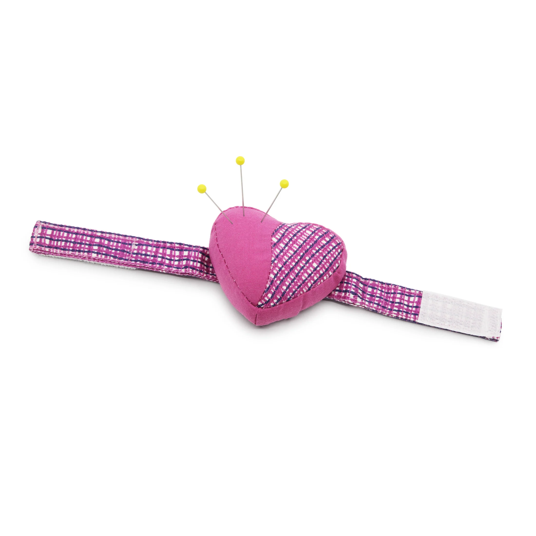 Heart Wrist Pin Cushion with Adjustable Strap, Assorted Colors - Image 2