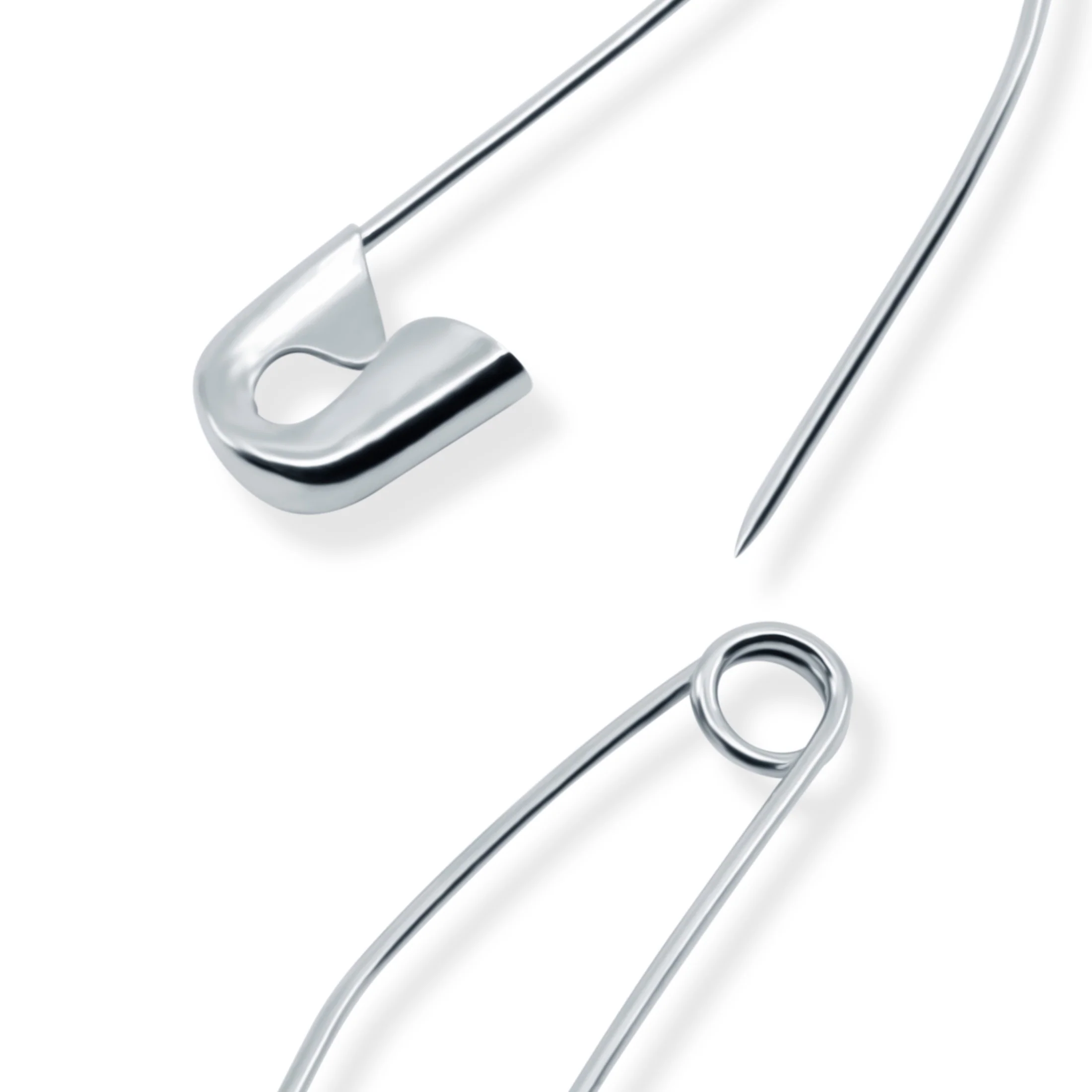 1-1/2" Curved Basting Pins, Nickel, 75 pc - Image 3