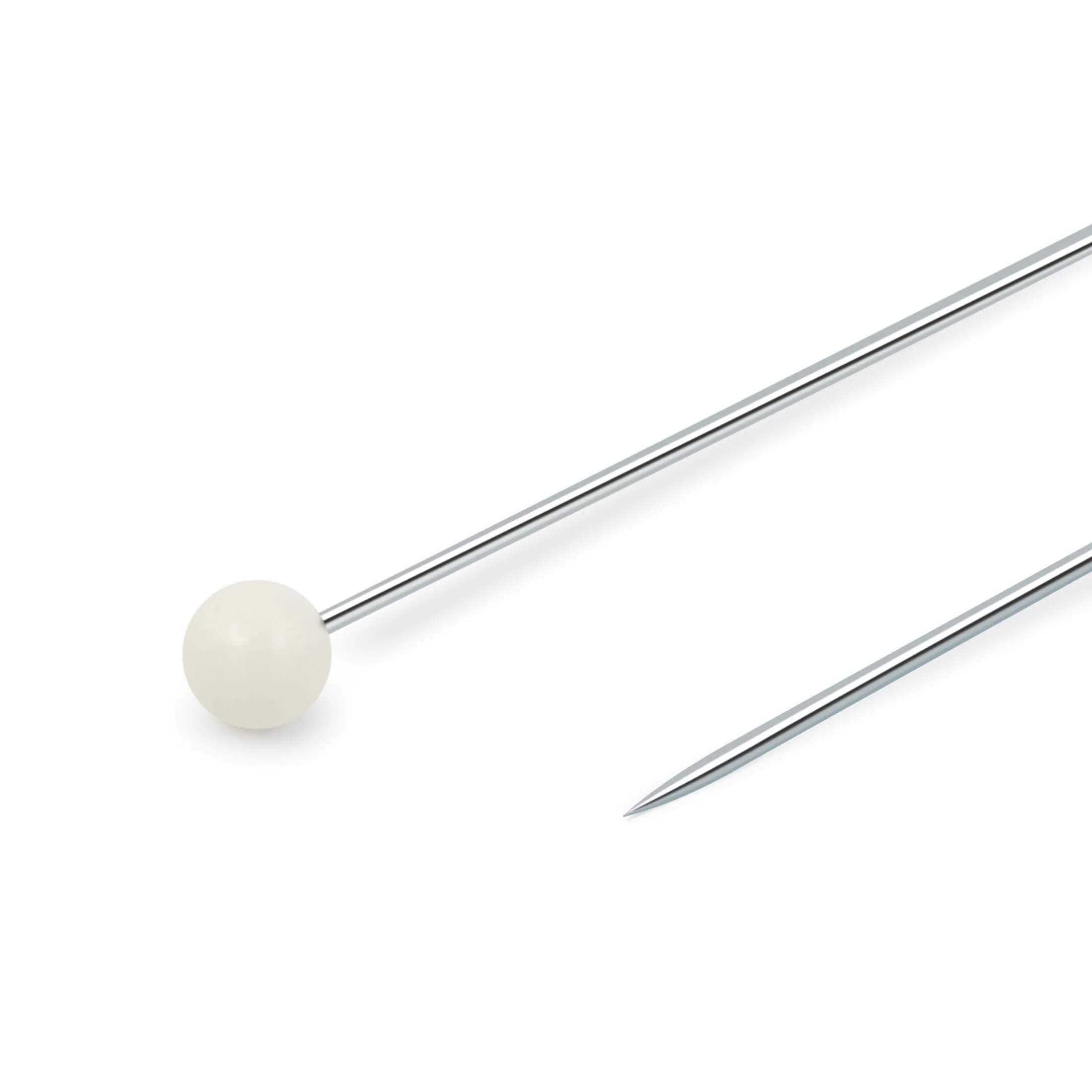 Size #24 Steel White Colorball, 4mm head