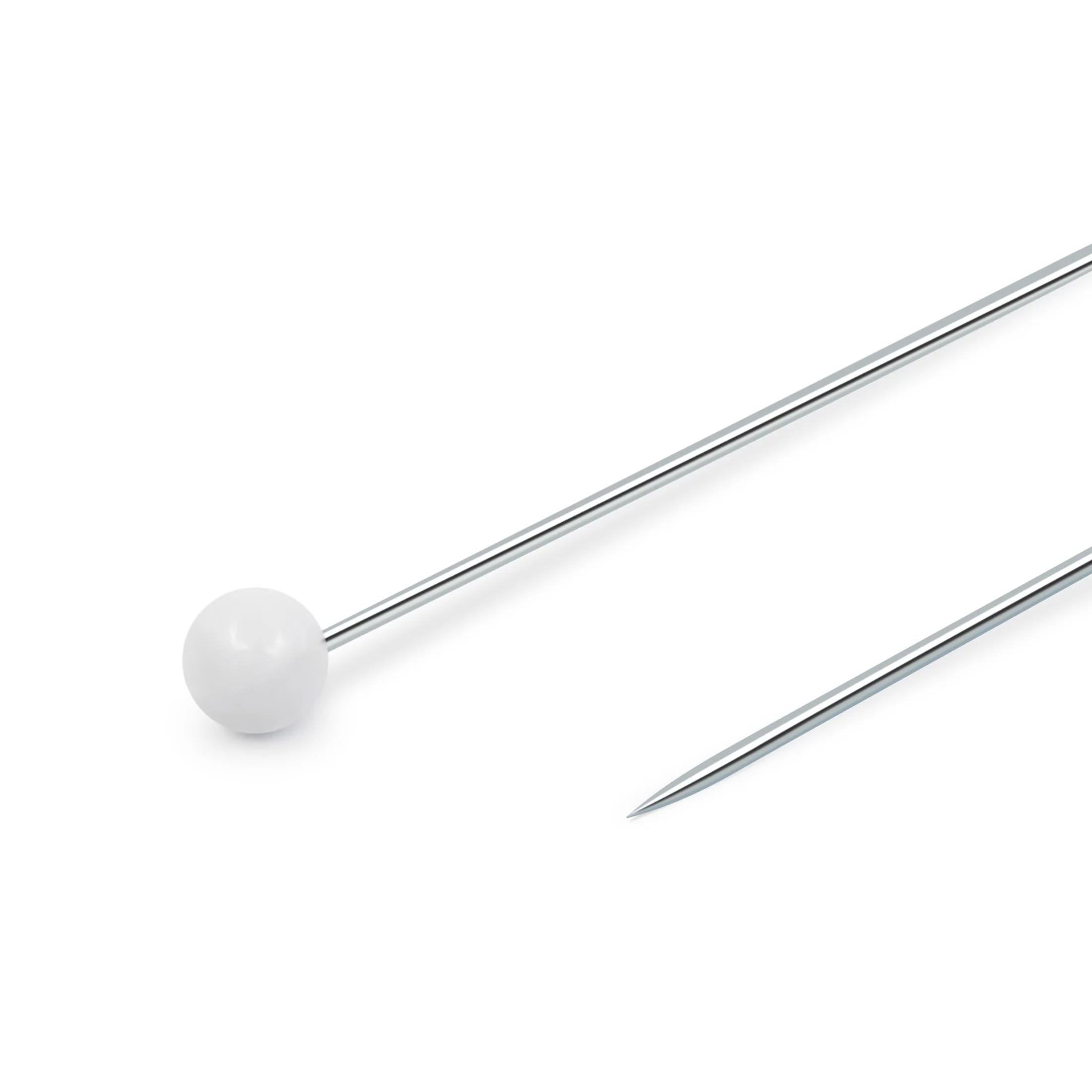 Size #28 Steel White Colorball, 4mm head