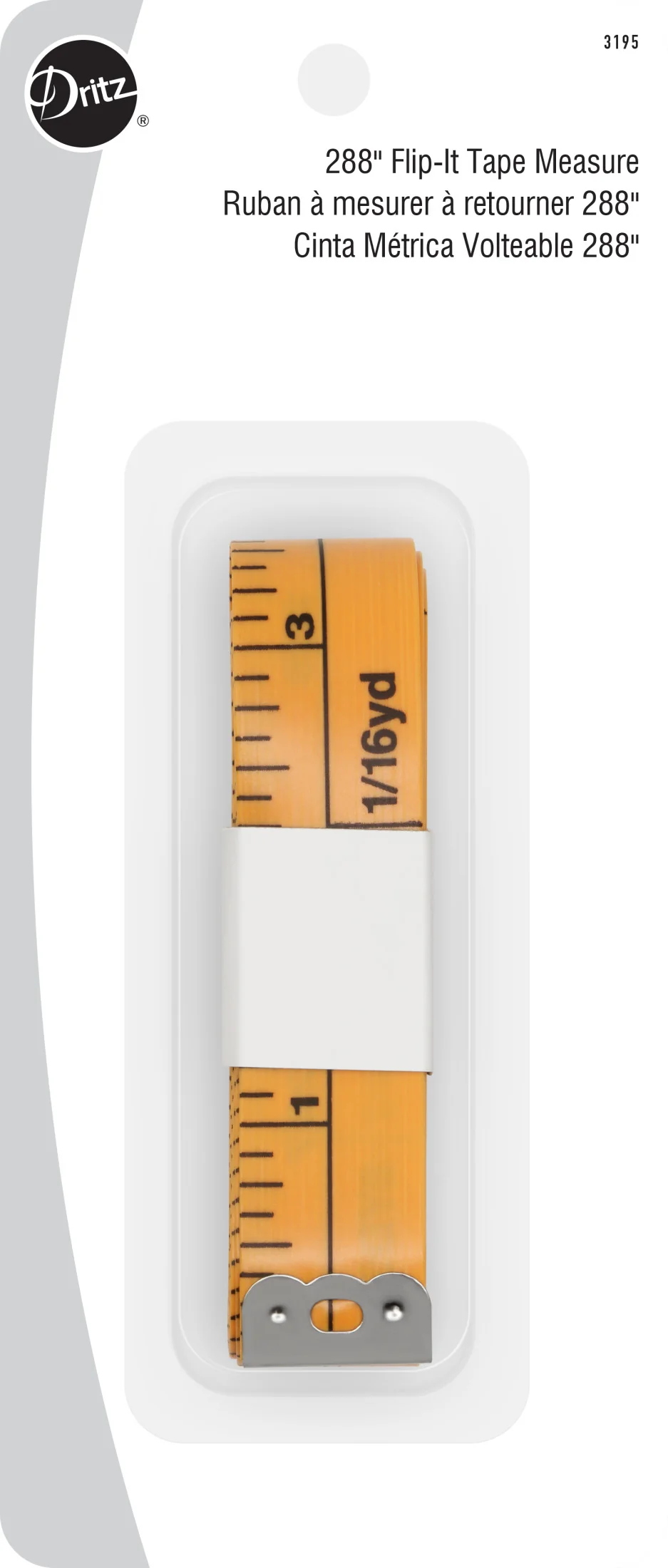 288-Inch Yardage Marked Tape Measure, Orange