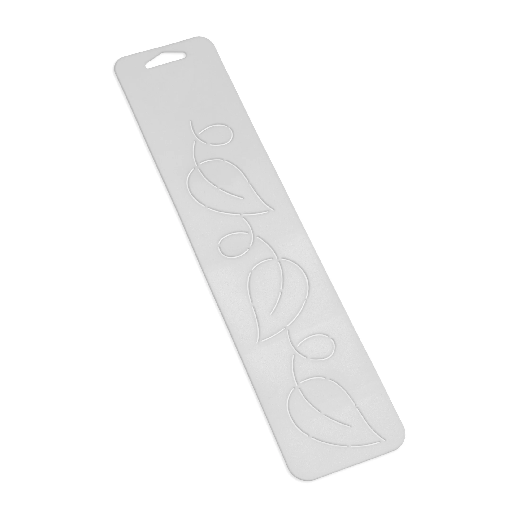 3" Curvy Leaf Border Stencil