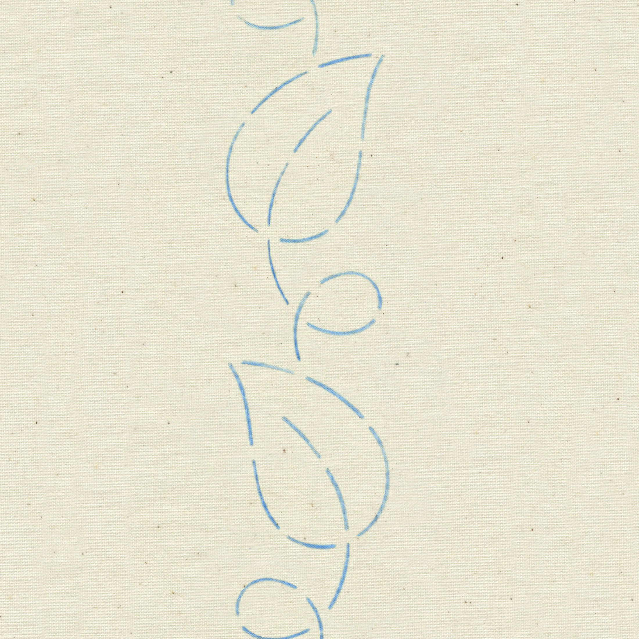3" Curvy Leaf Border Stencil - Image 2