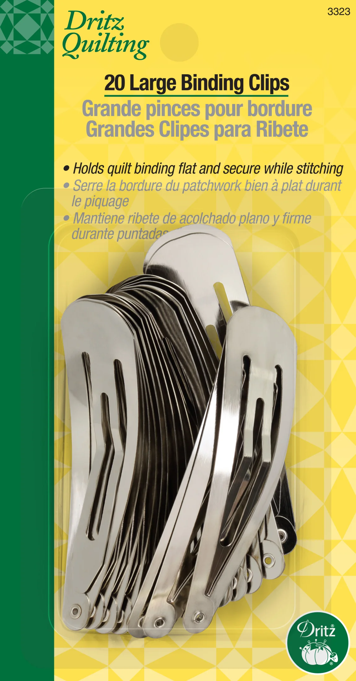 Large Binding Clips, Silver, 20 pc