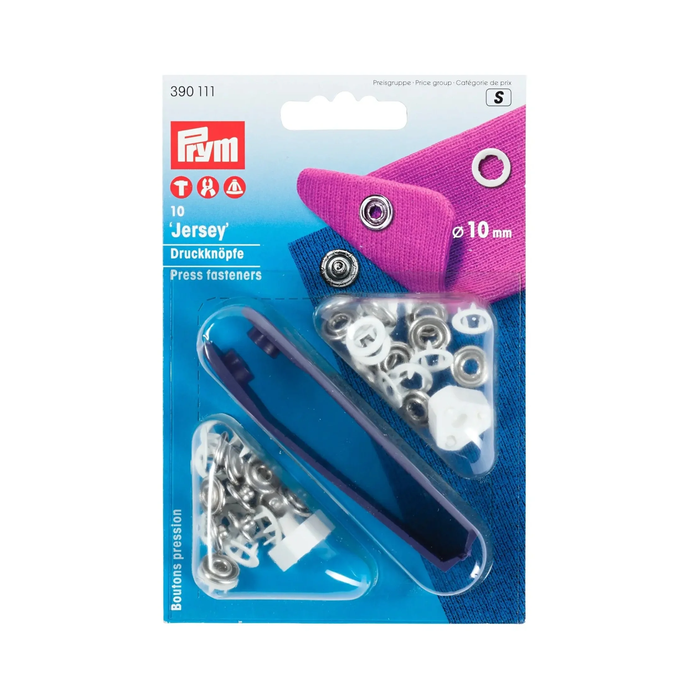 JERSEY 10 mm white with tools 10pc