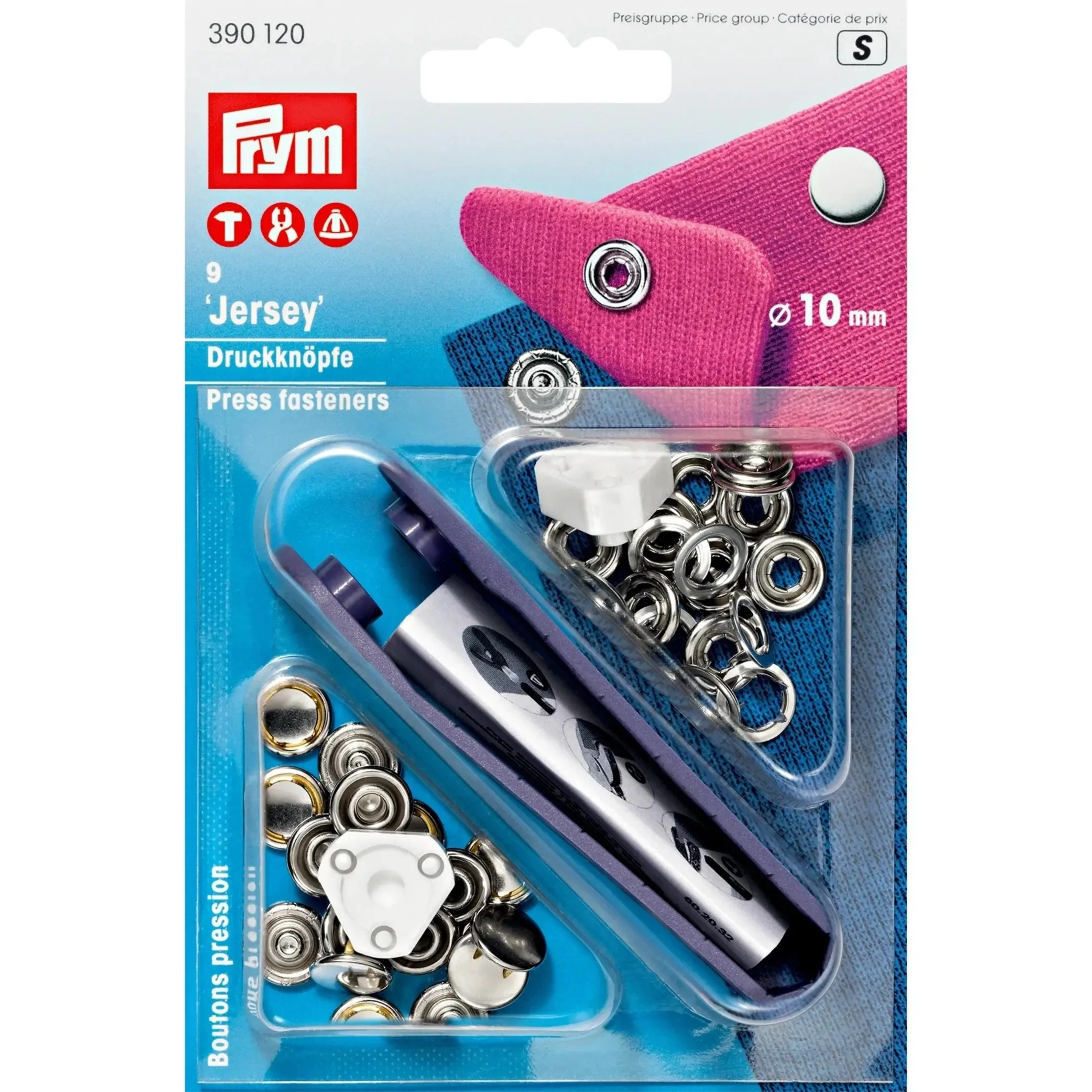 JERSEY 10 mm silver cap with tools 9pc