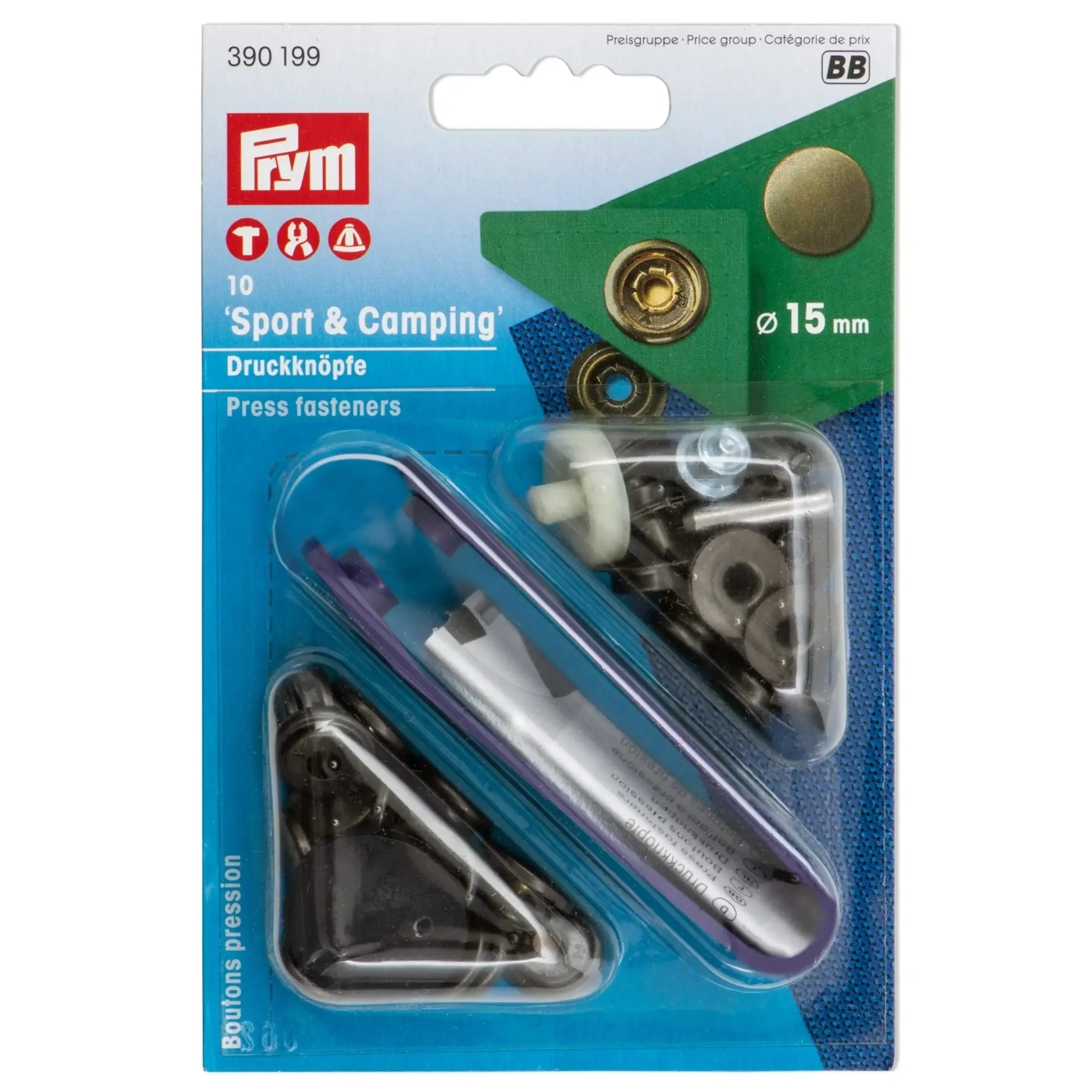 SPORT 15 mm antique brass with tools 10pc