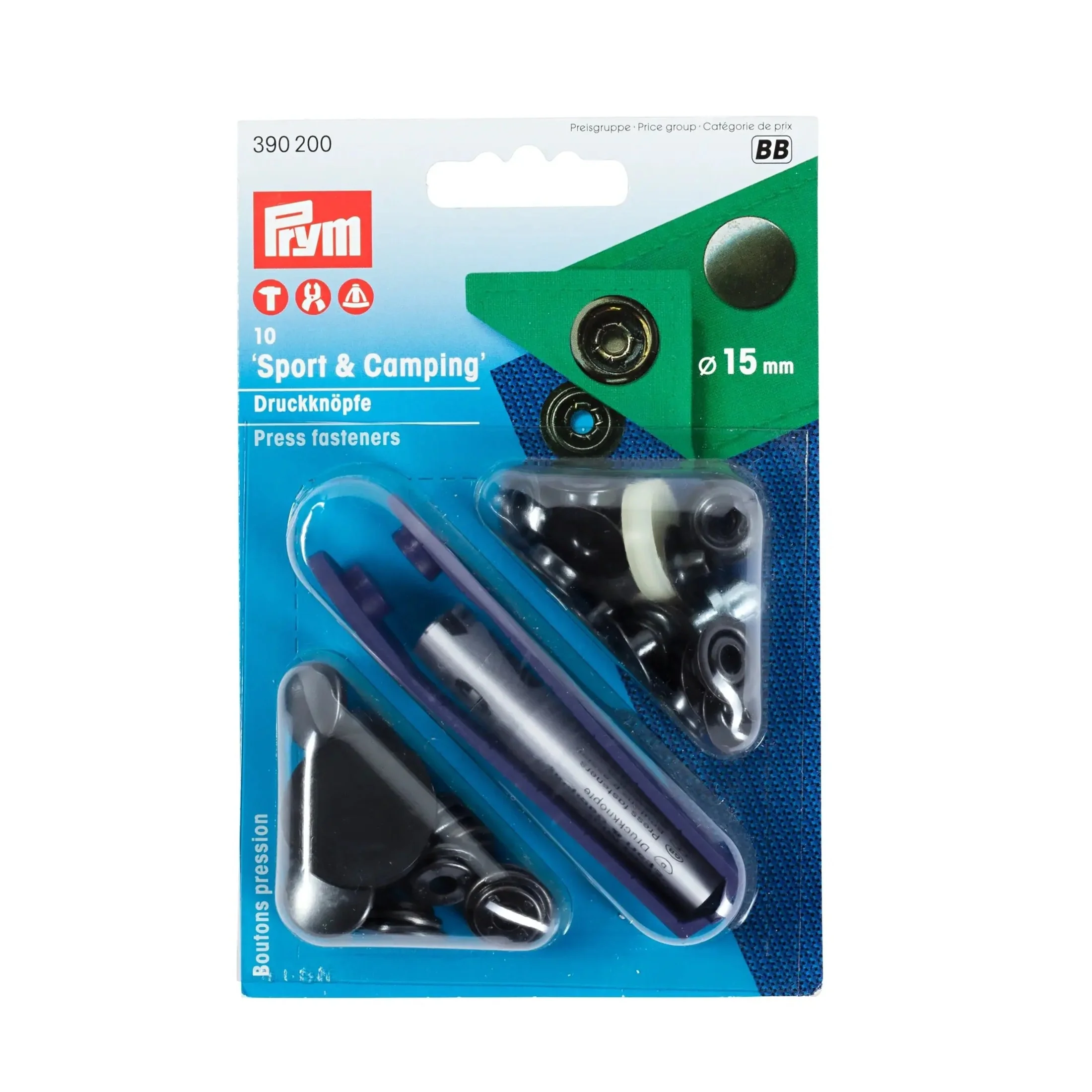 SPORT 15 mm black oxidized with tools 10pc