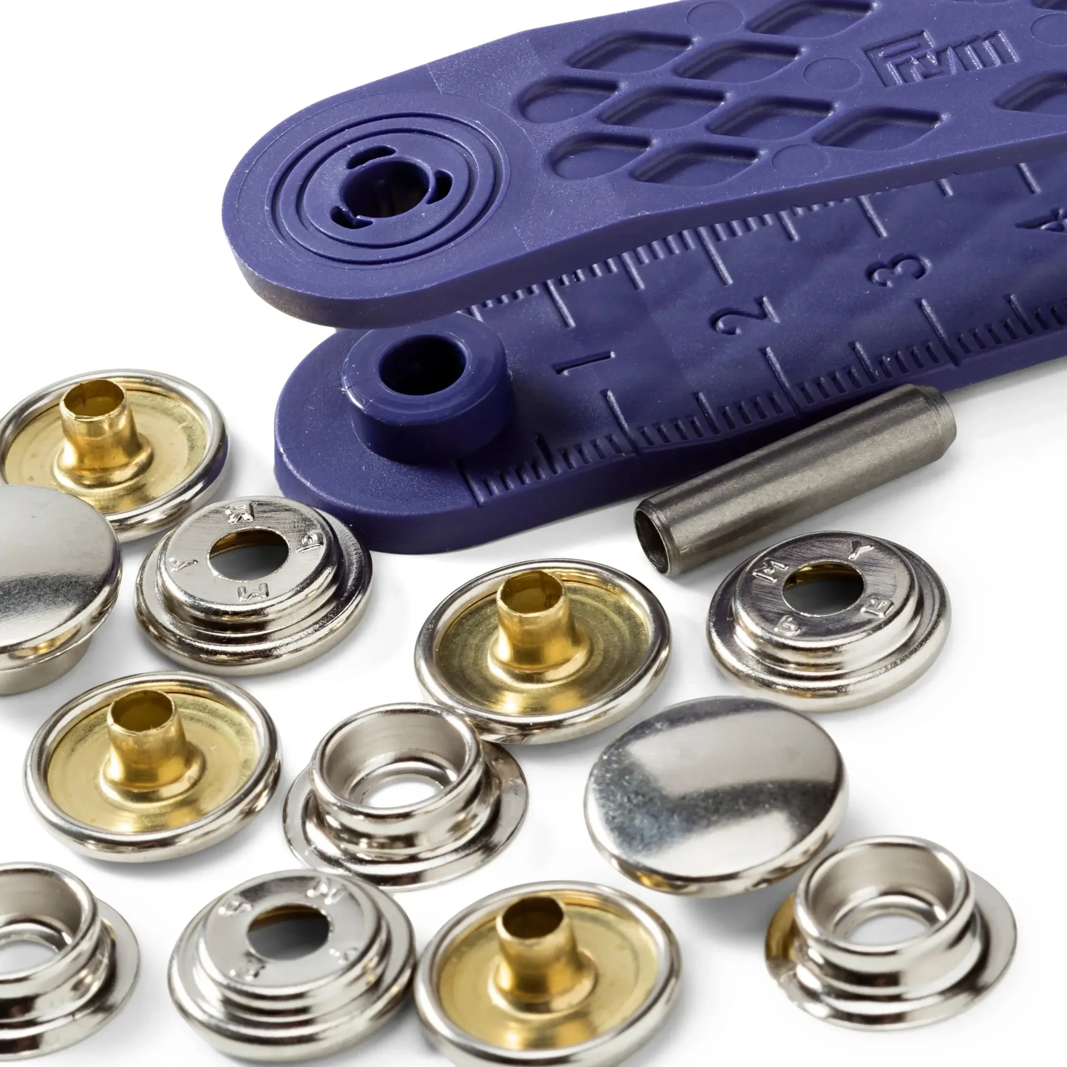 YACHT&CARAVAN screw-on 15 mm silver 10pc - Image 3