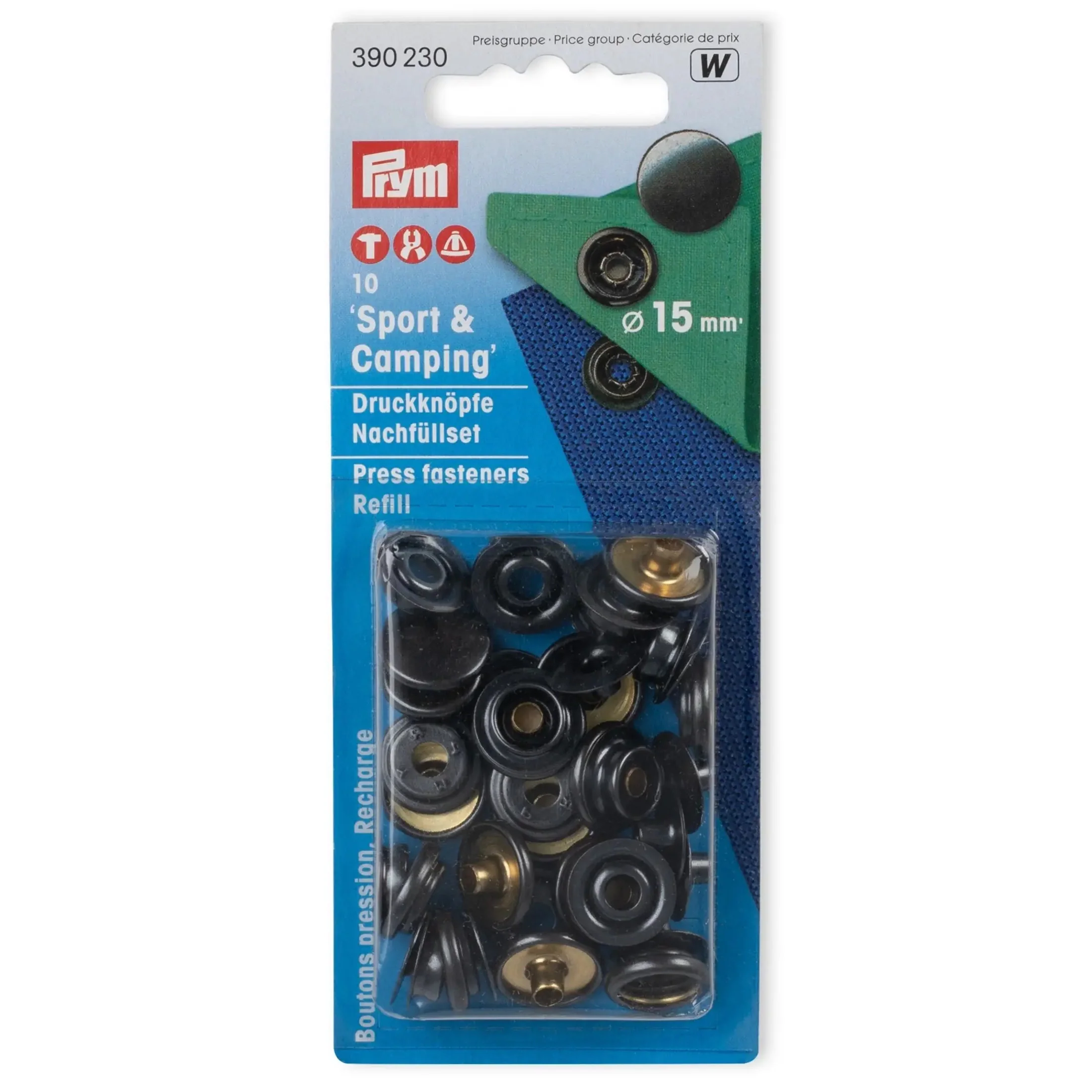 SPORT 15 mm refill black oxidized 10pc