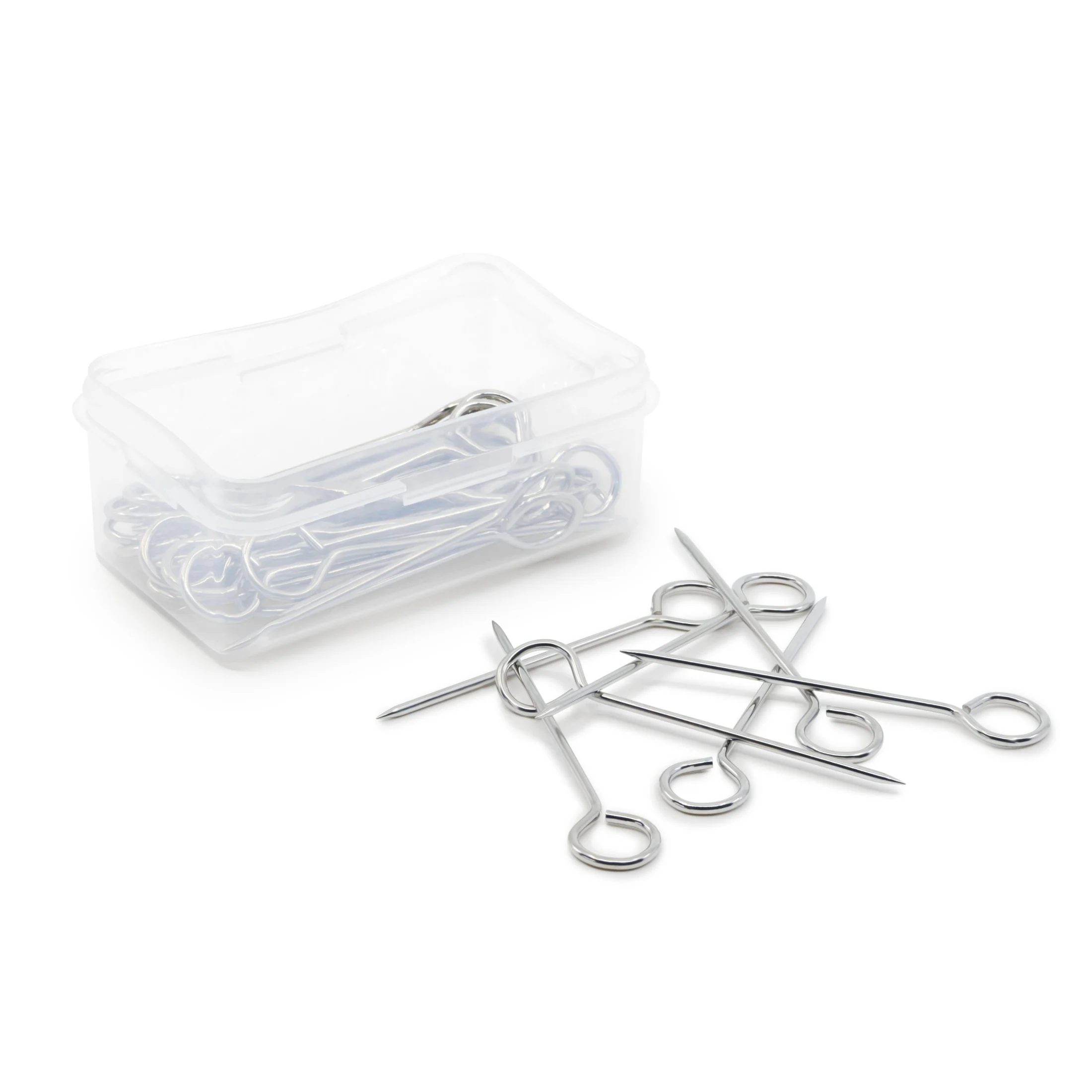 2-1/2" Upholstery Pins, Nickel, 30 pc - Image 4