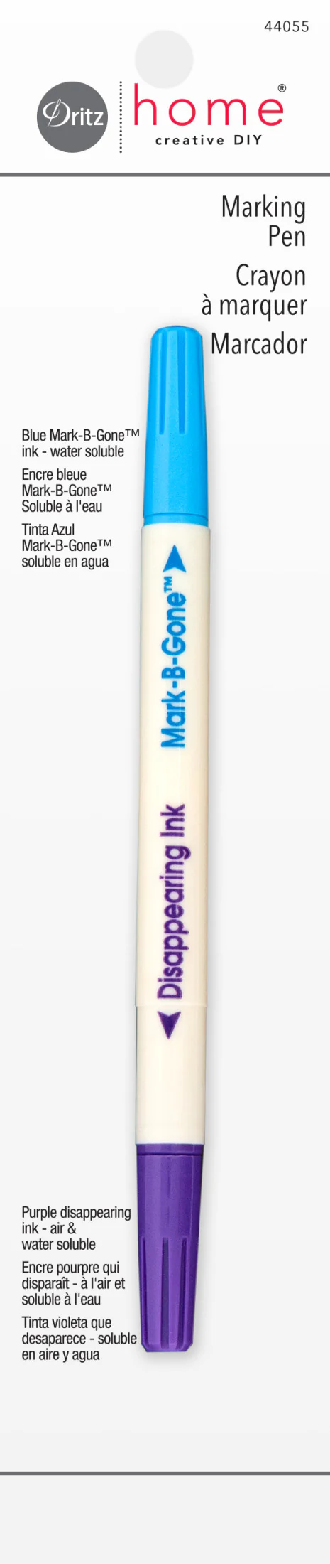 Dual Marking Fabric Pen, Soluble Ink