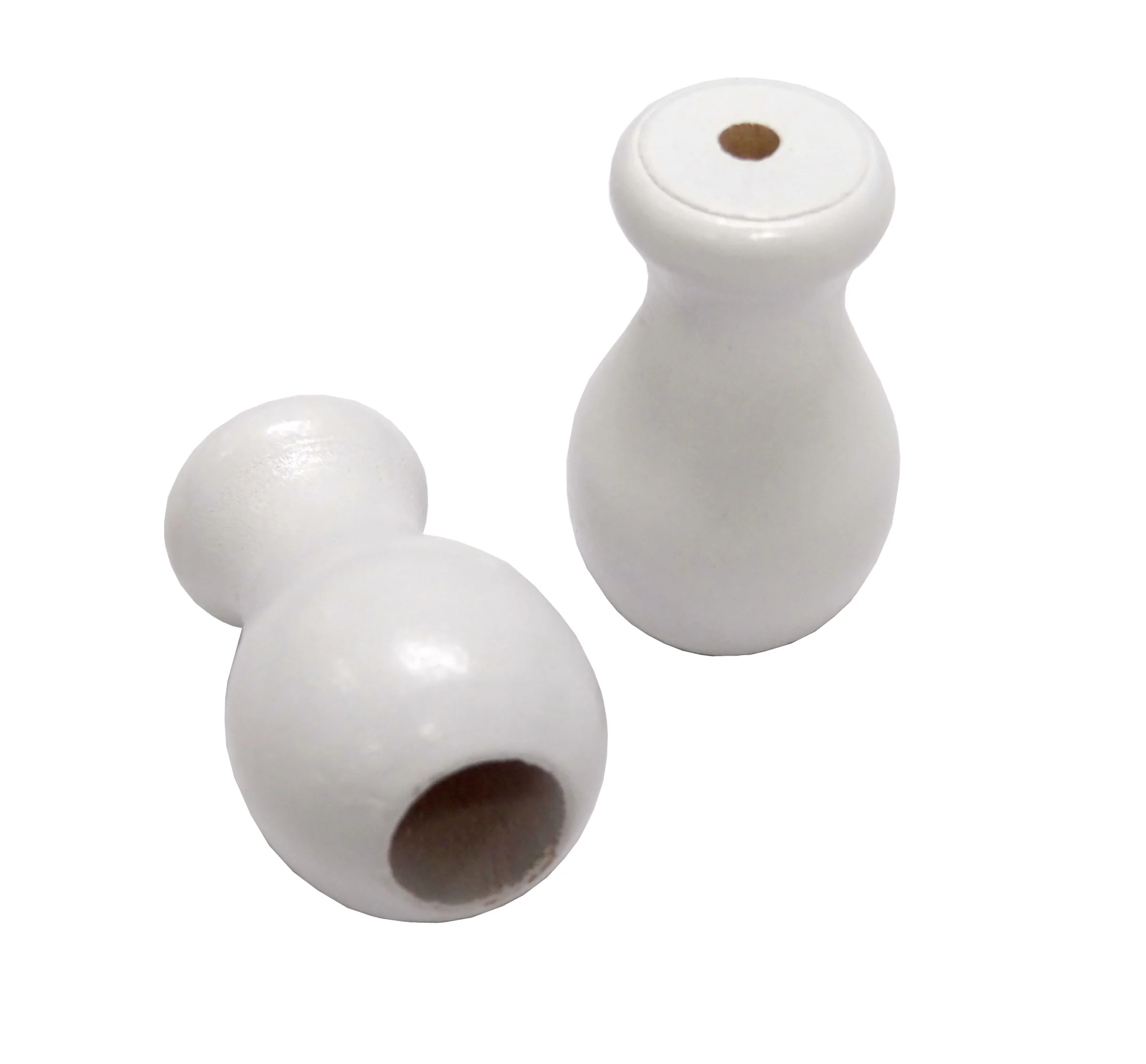 Wood Cord Pulls, White, 2 pc - Image 2
