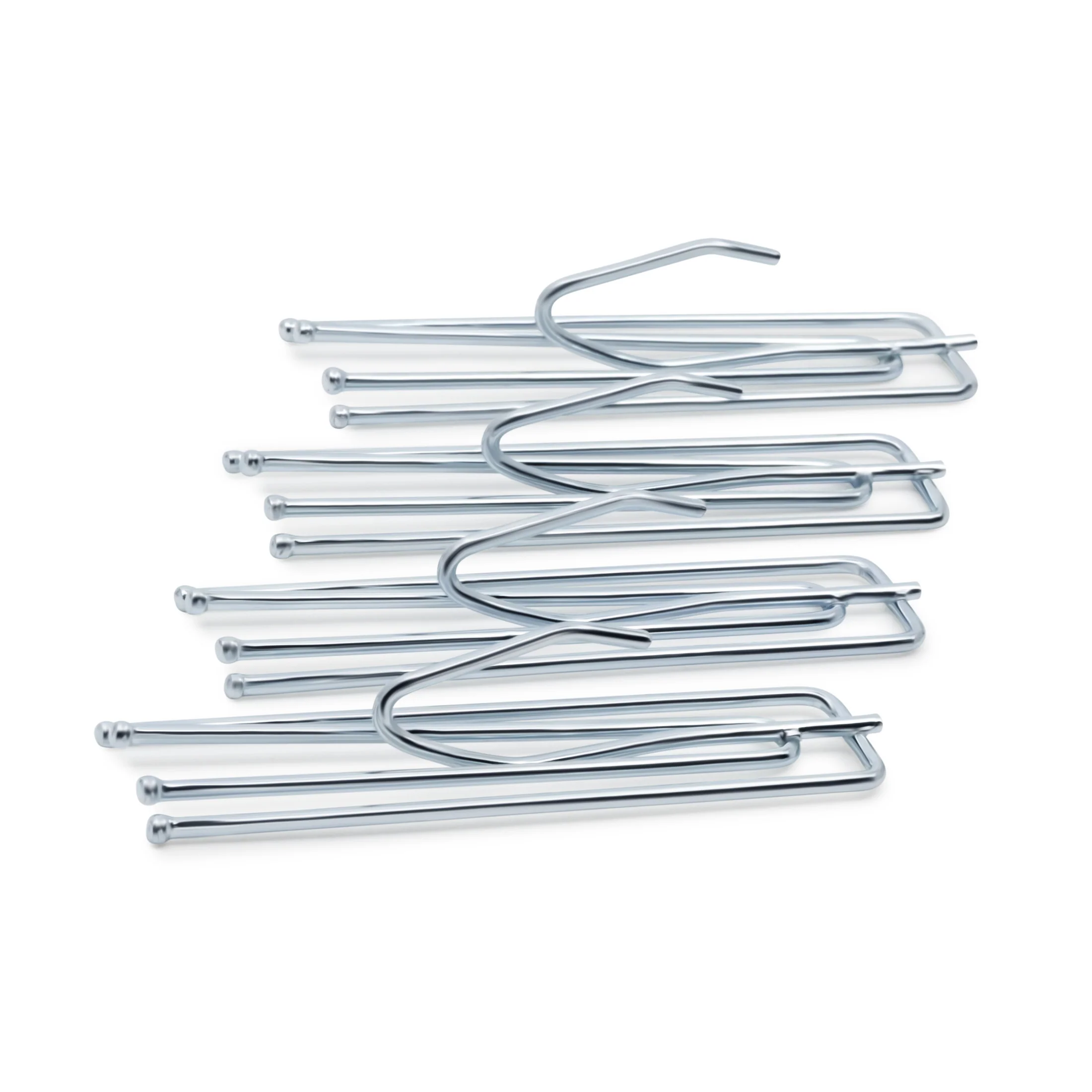 Short Neck Pleater Hooks, Silver, 14 pc - Image 4