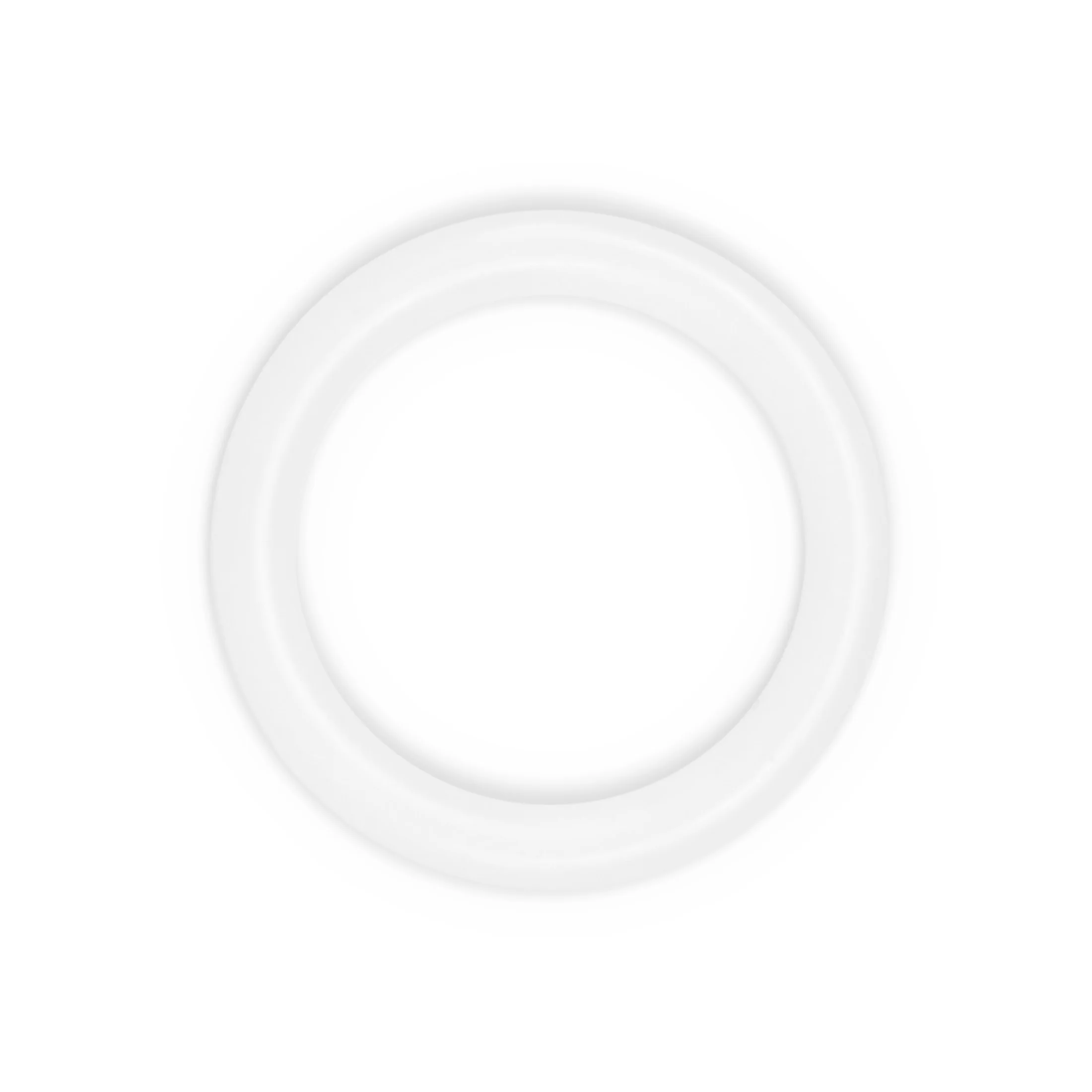 3/4" Plastic Rings, White, 24 pc - Image 2