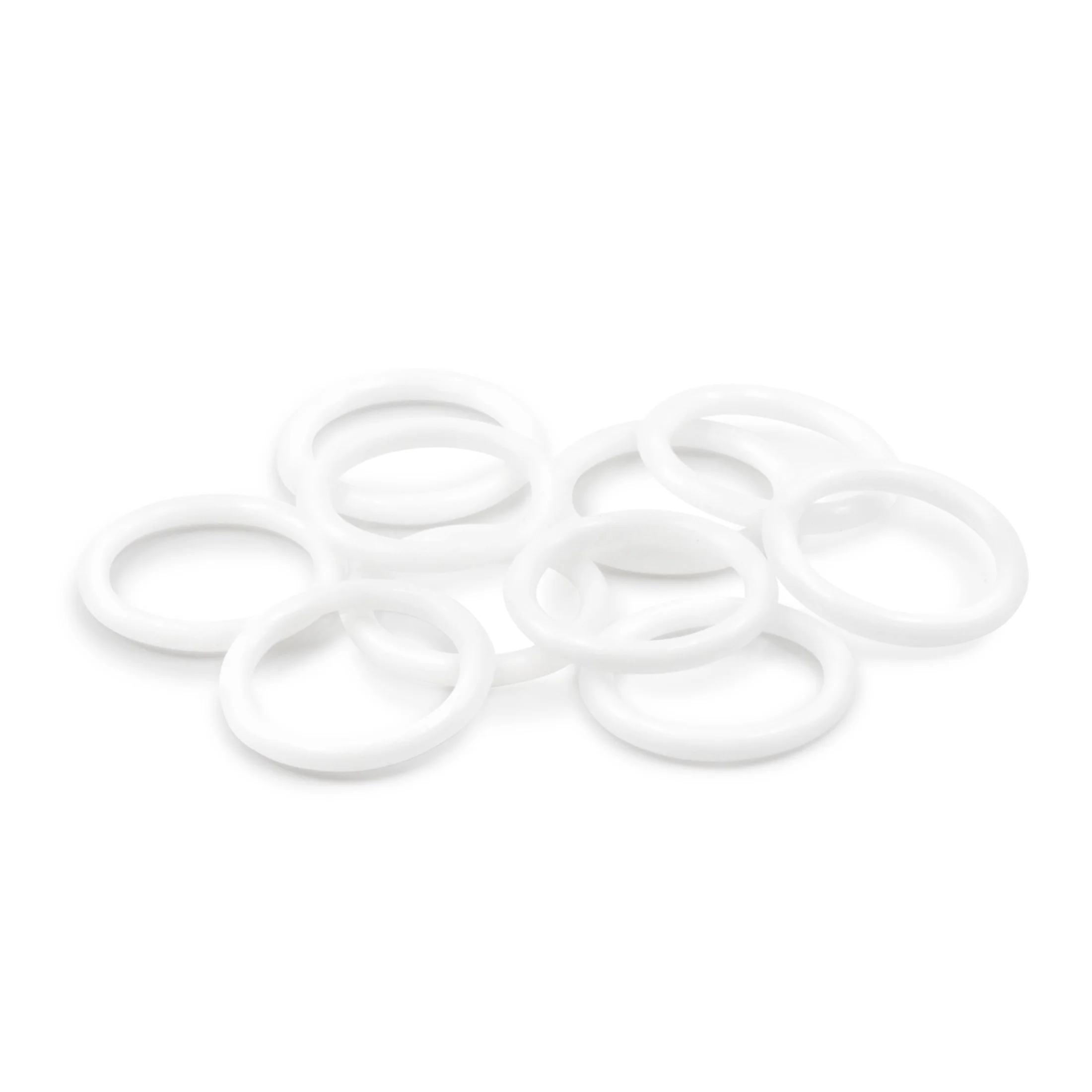 3/4" Plastic Rings, White, 24 pc - Image 4