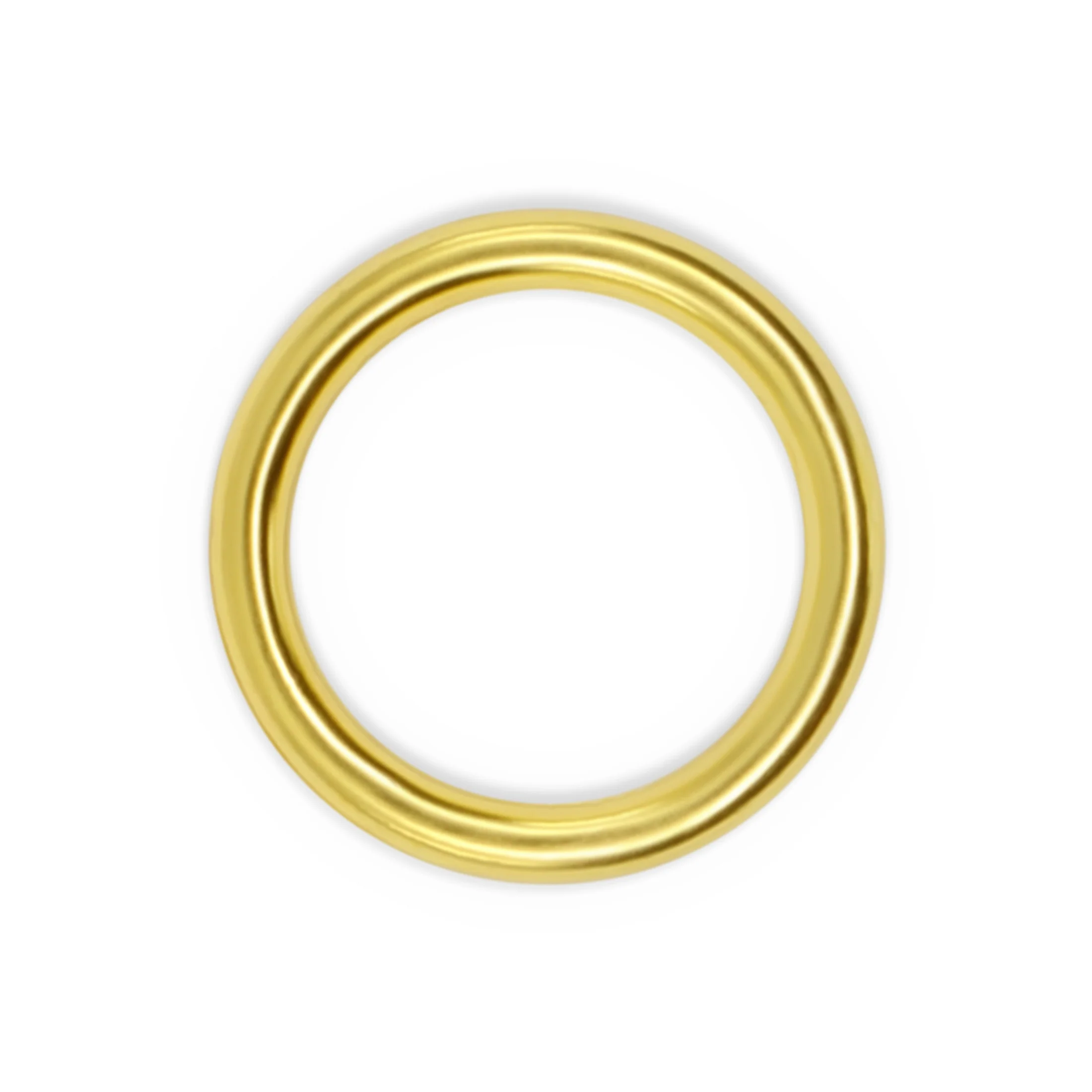 1/2" Brass Plated Rings, 24 pc - Image 2