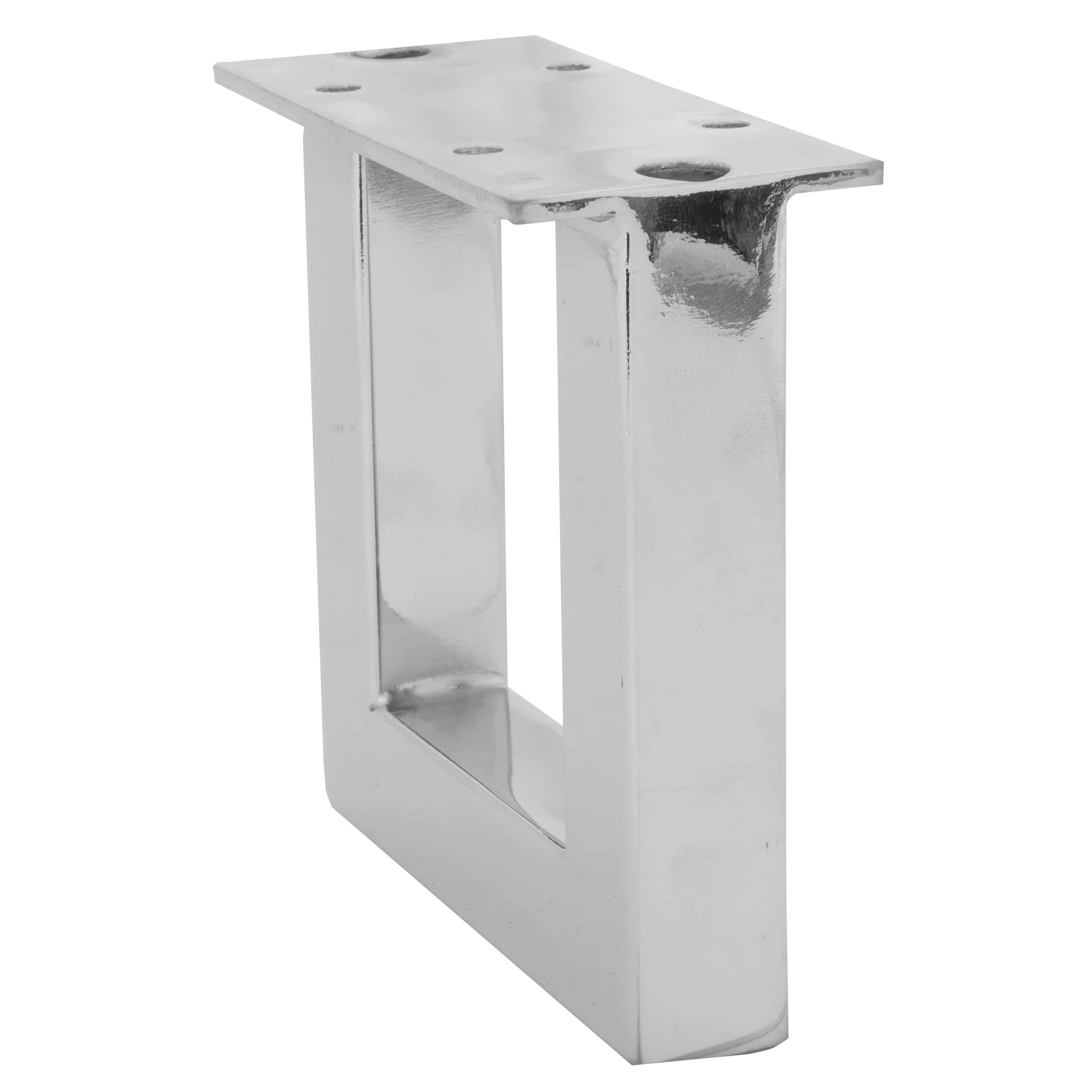 Industrial Metal Legs, Nickel, 2 pc - Image 4