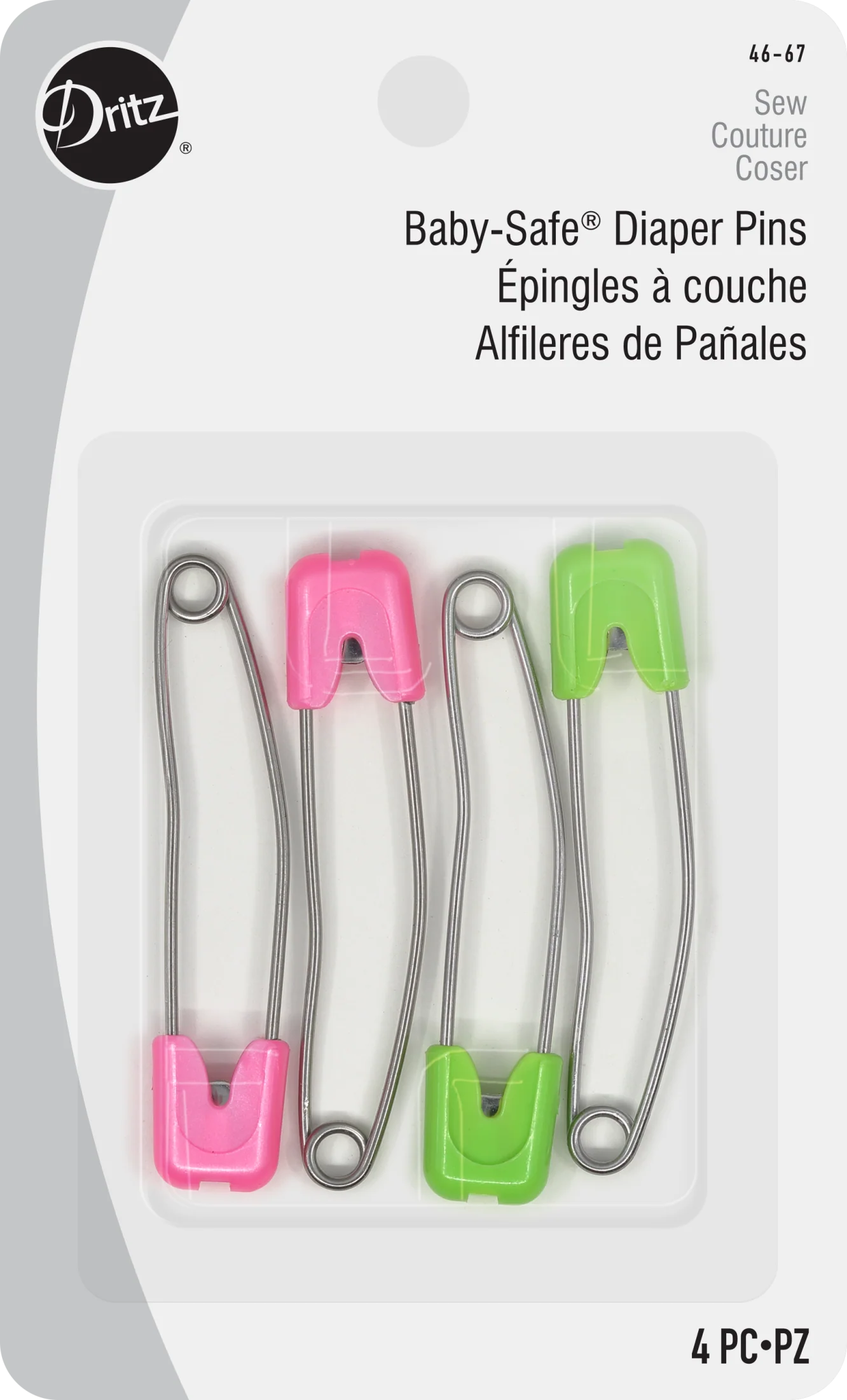 Bright Baby-Safe Diaper Pins, 4 Count, Assorted Colors - Image 11