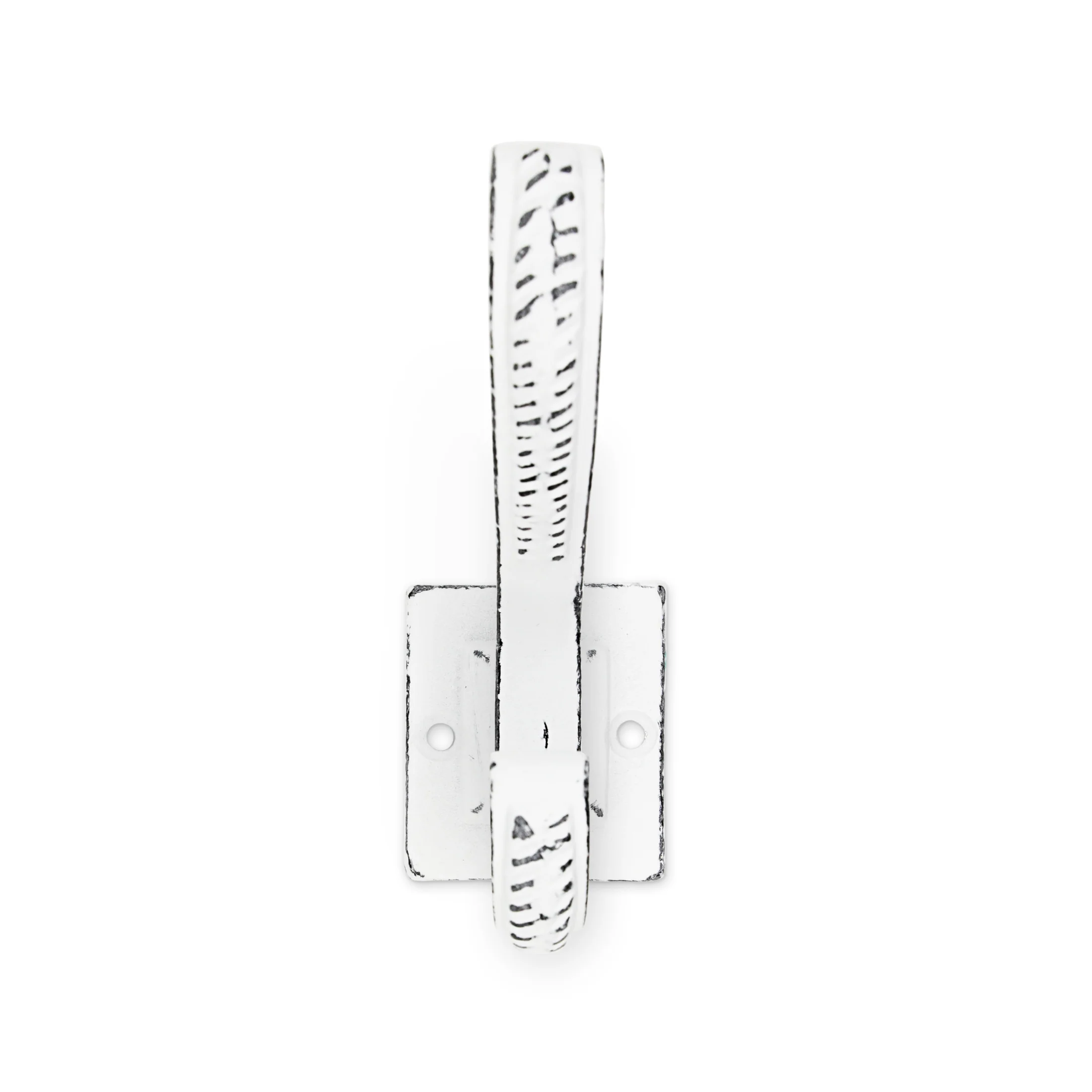 Metal Traditional Wall Hook, White - Image 2