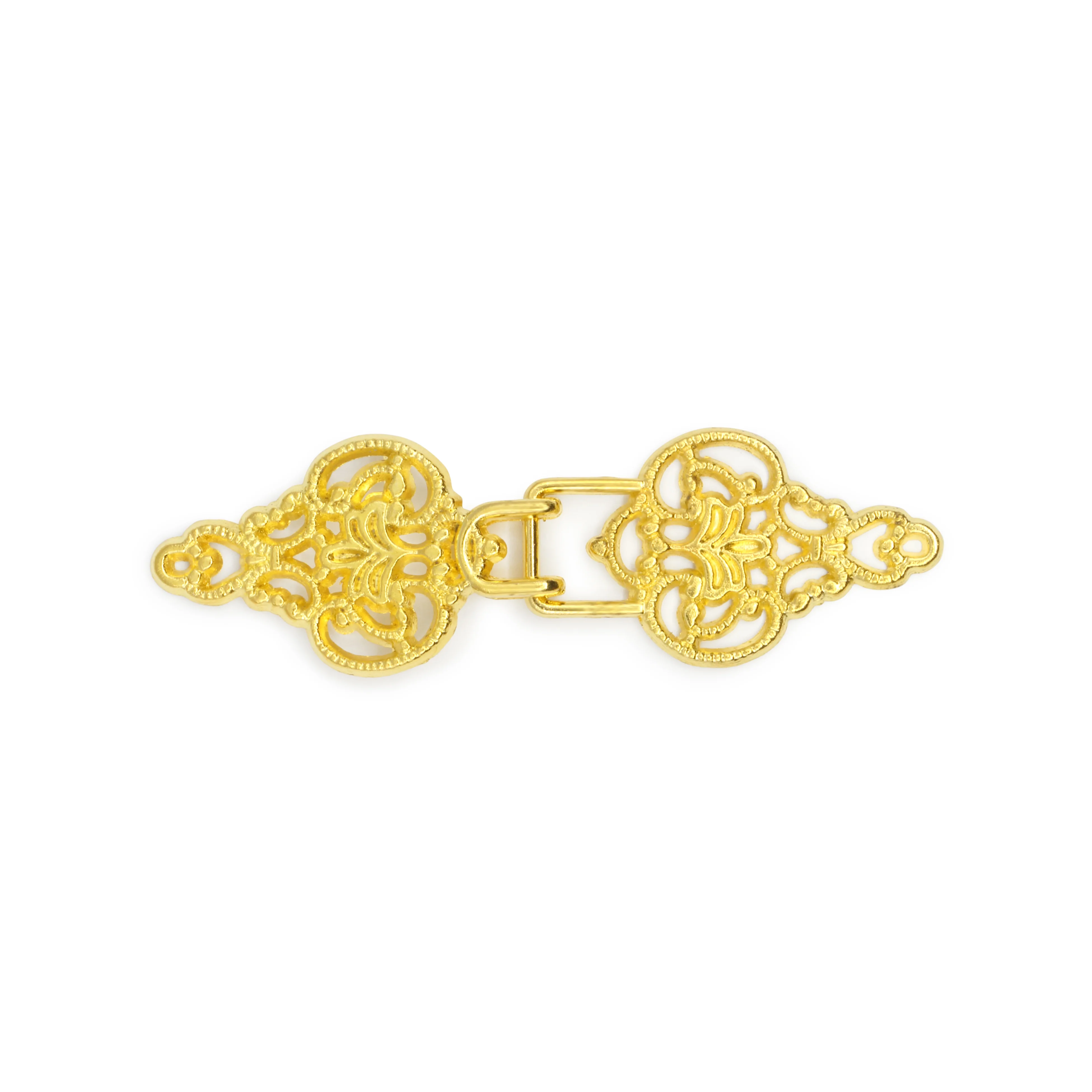 Filigree Hook & Eye, 1 pc, Gold - Image 2