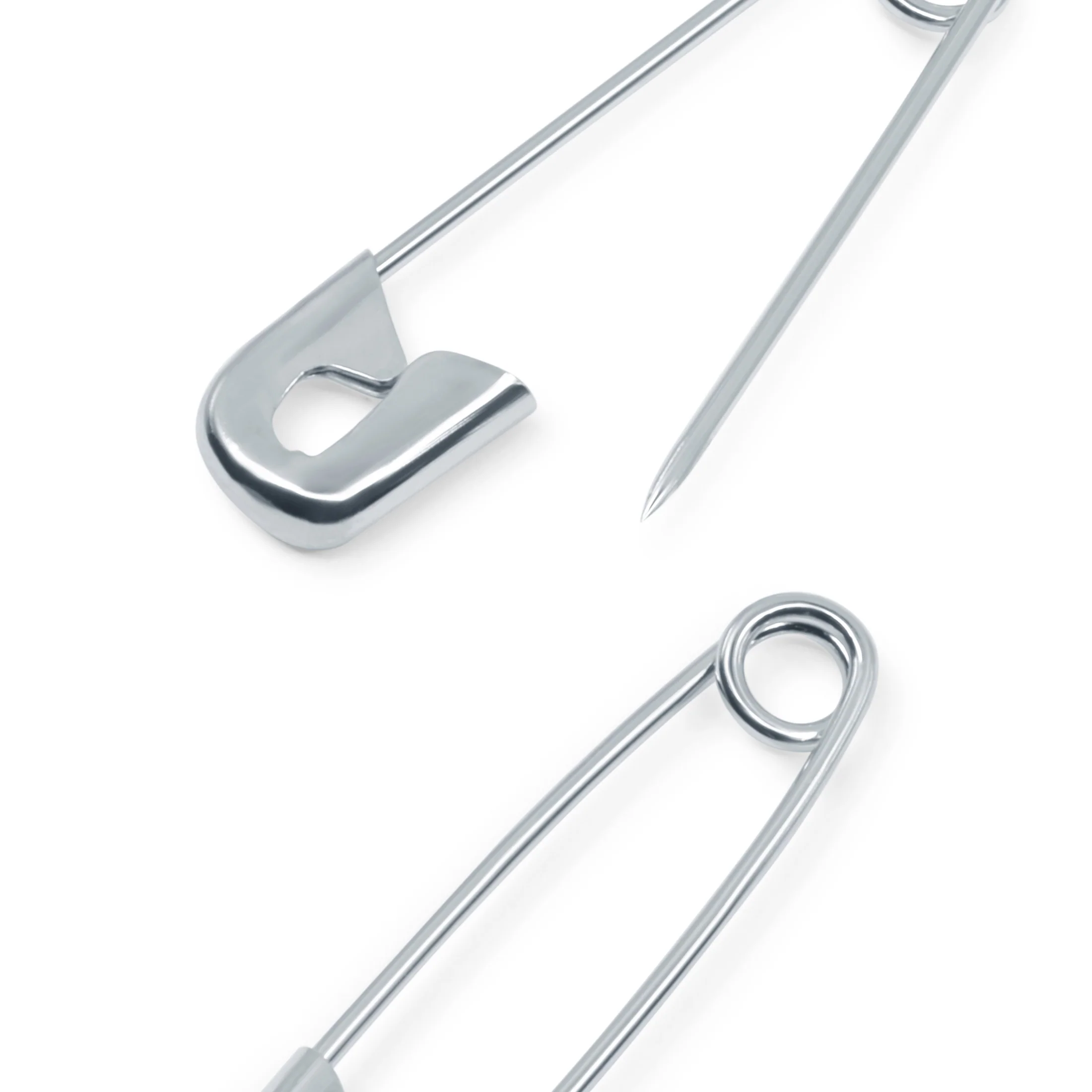 Safety Pins, Silver, Steel - Image 2
