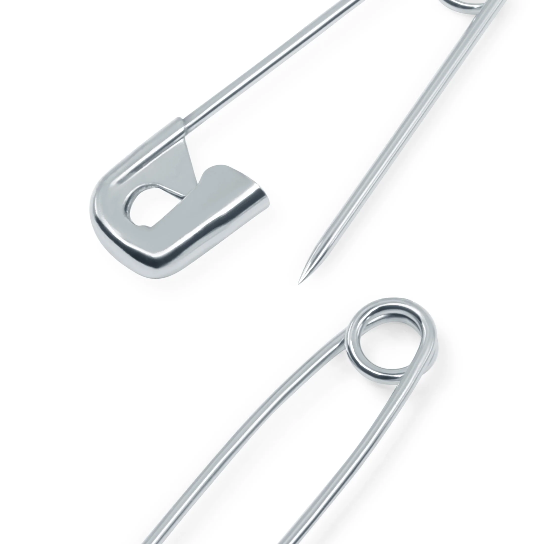 Safety Pins, Silver, Steel - Image 2